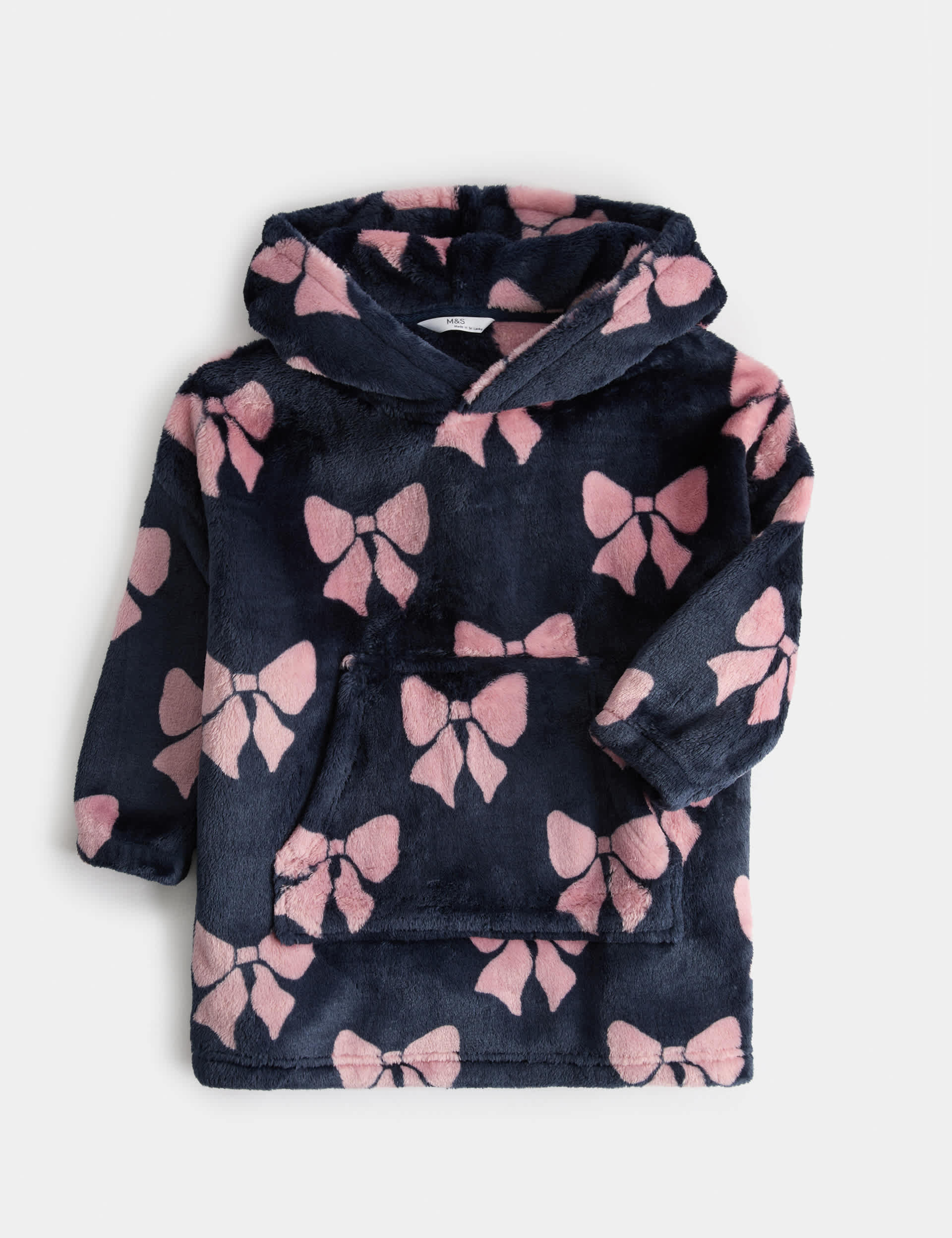Fleece Bow Hoodie (3-16 Yrs)