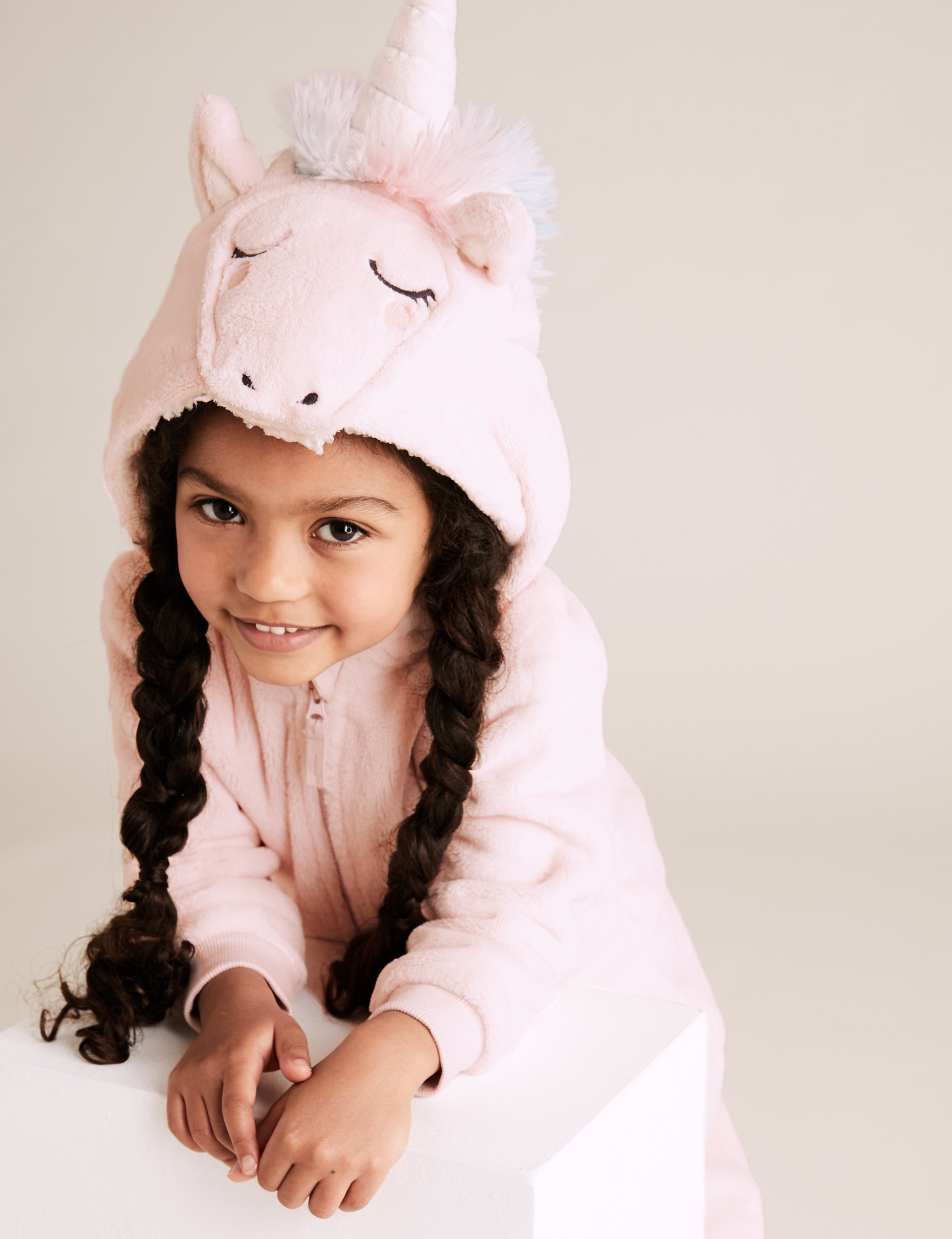 Fleece Unicorn Onesie 1 7 Yrs M S
