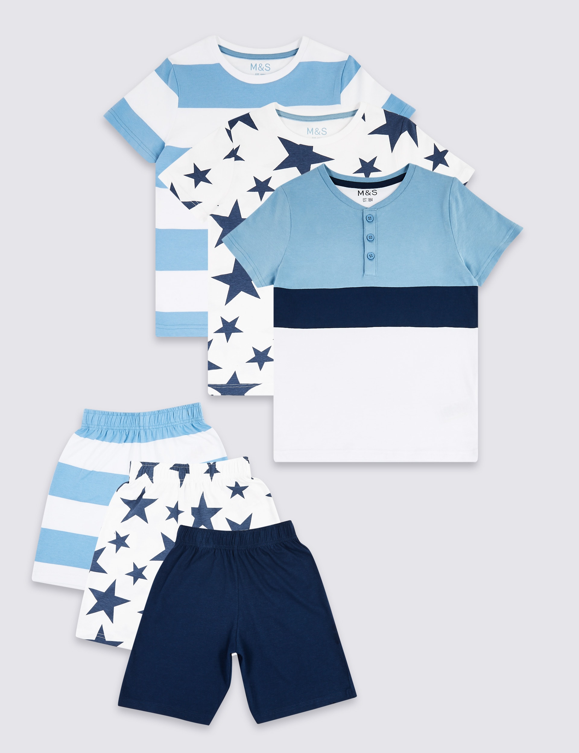3 Pack Short Pyjamas 3 16 Years M S