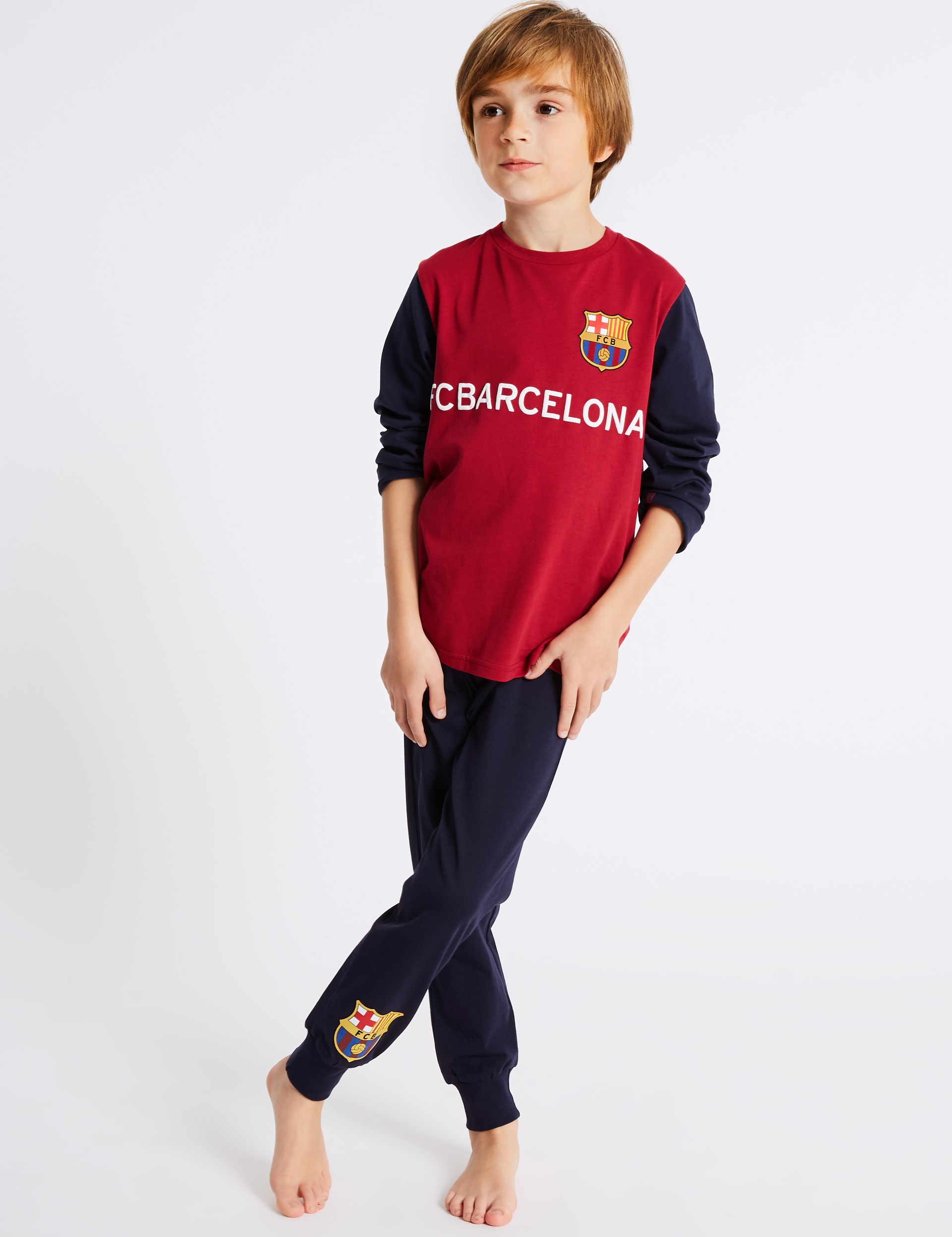 Pure Cotton FC Barcelona Pyjamas 3 16 Years M S