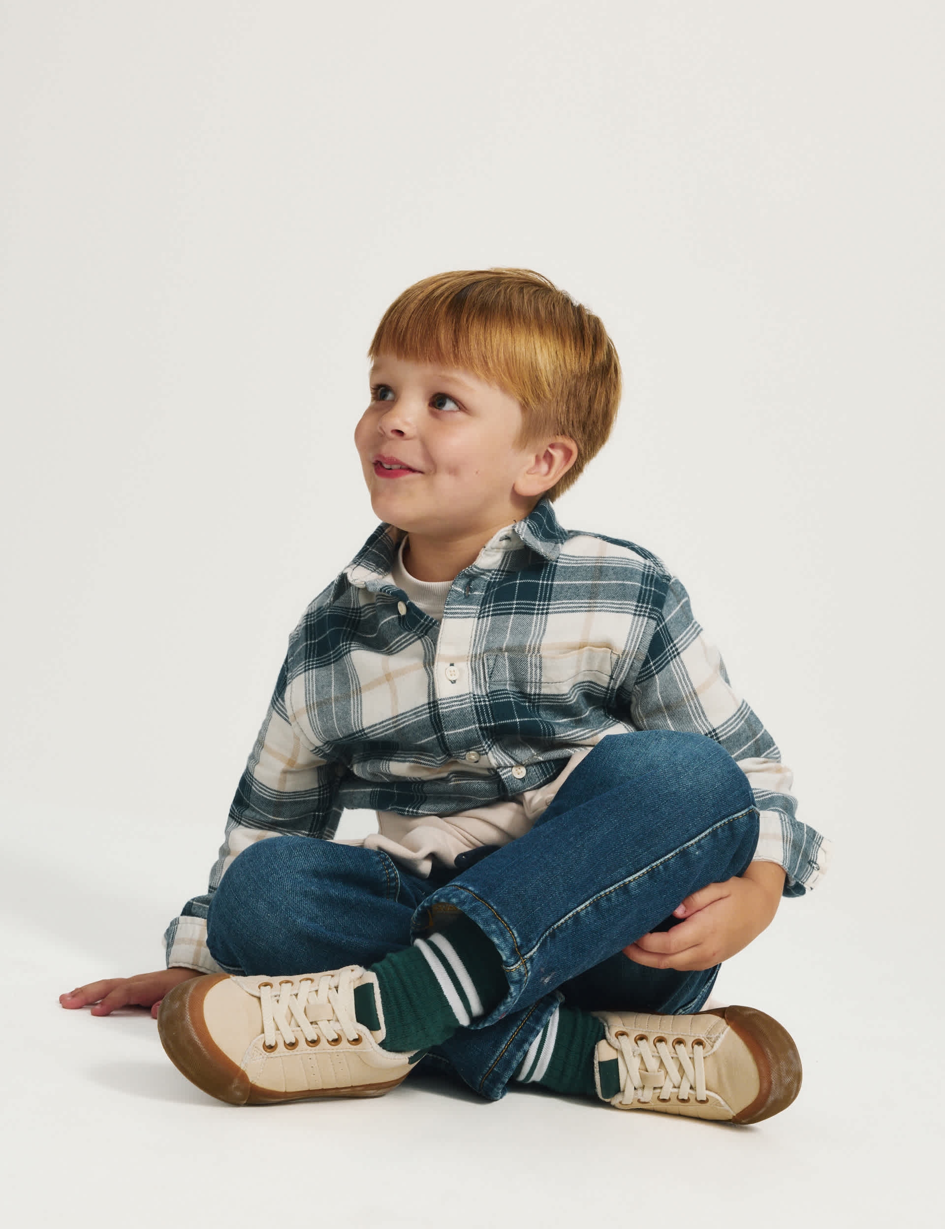 Pure Cotton Checked Shirt (2-8 Yrs)
