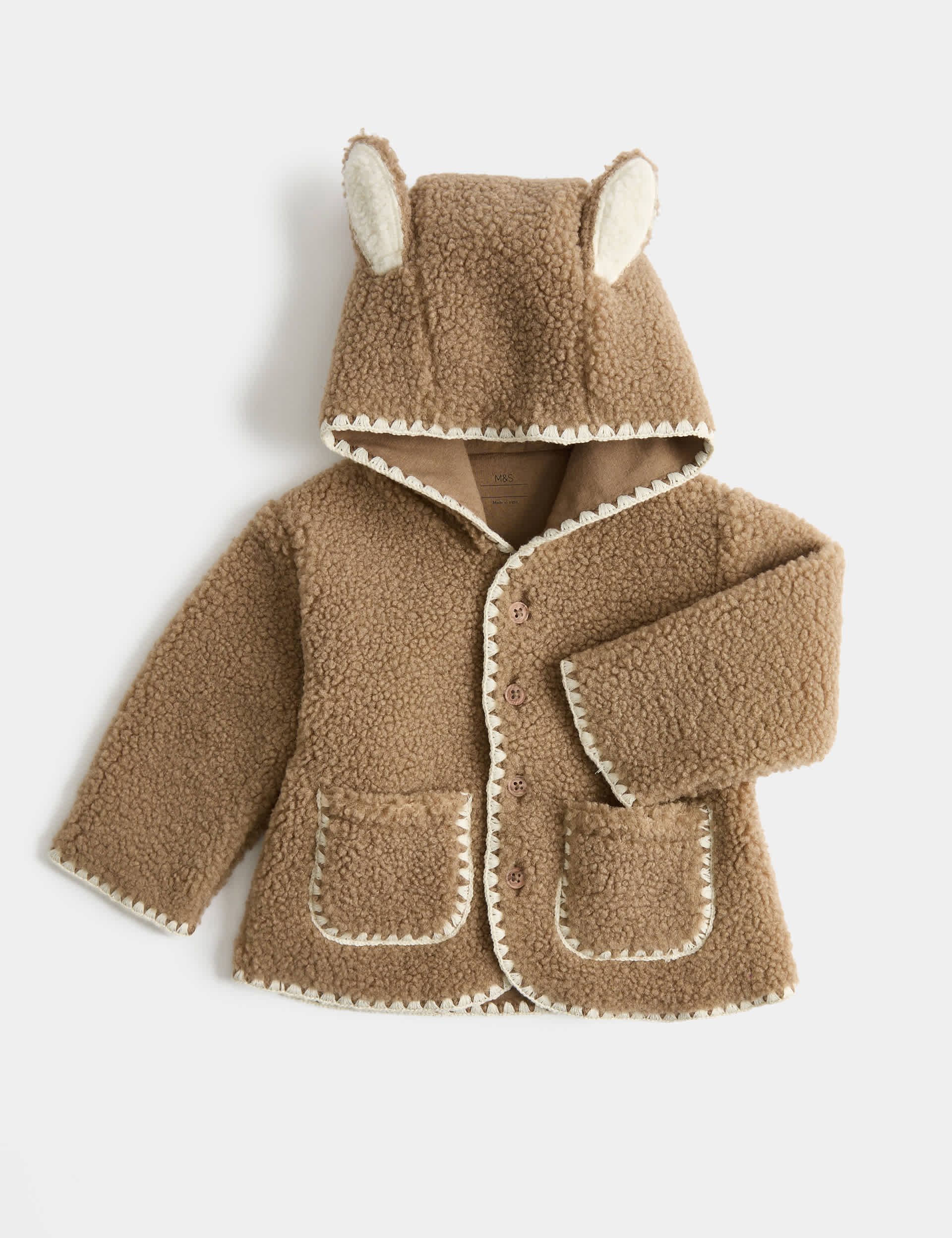 Borg Jacket with Ears (0-12 Mths)