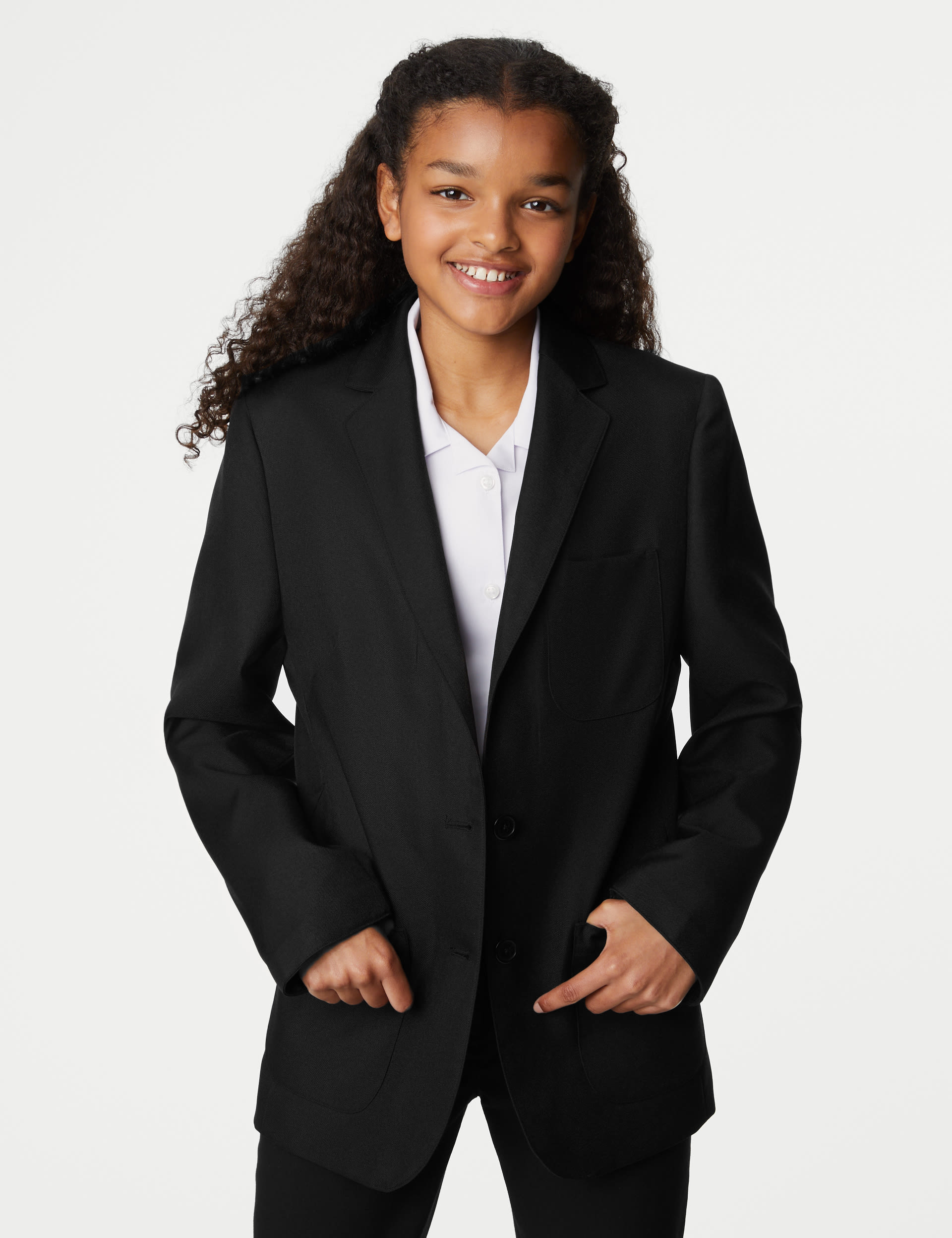 East Fulton Primary Girls Poly Blazer Black main image 1