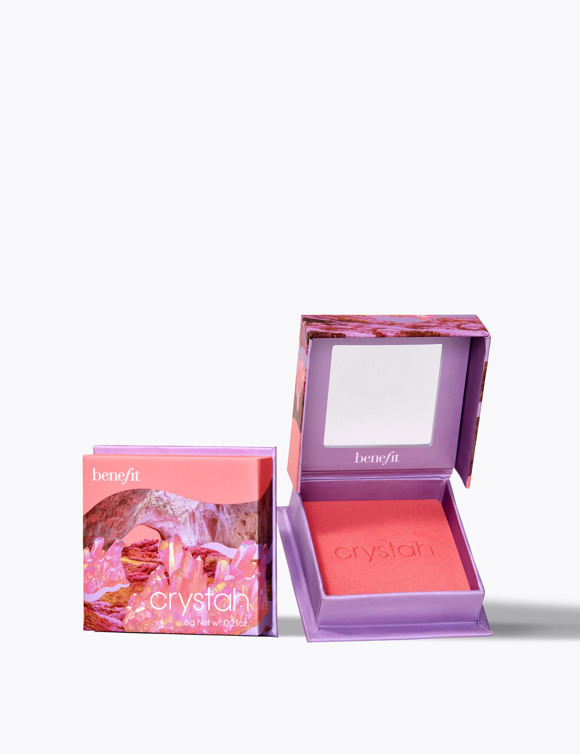 Benefit Crystah Powder Blusher Strawberry Pink Powder Blush 6g