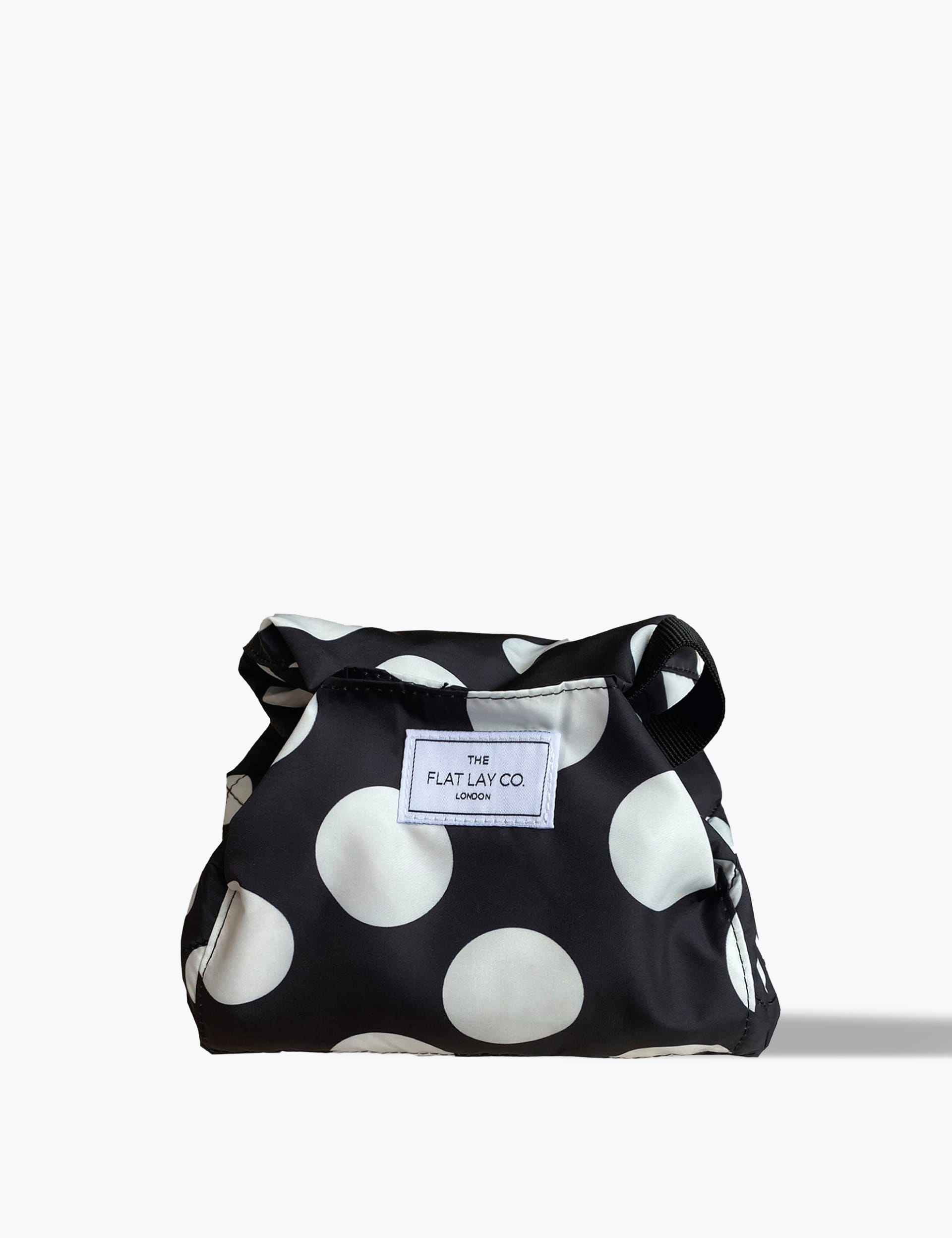 Open Flat Makeup Bag with Double Spots Design and Drawstring Closure, 52cm Diameter
