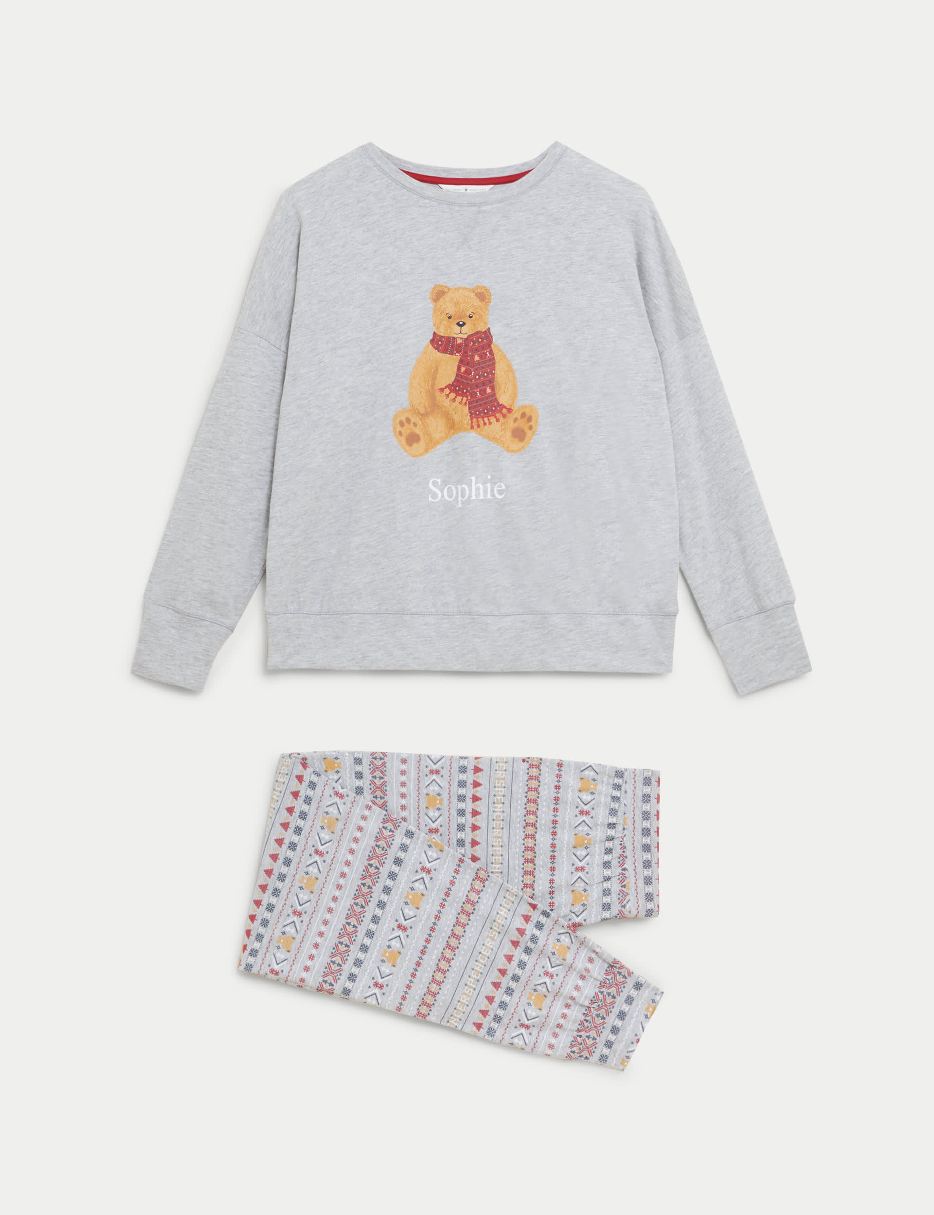 Personalised Women s Spencer Bear Pyjamas Spencer Bear M S