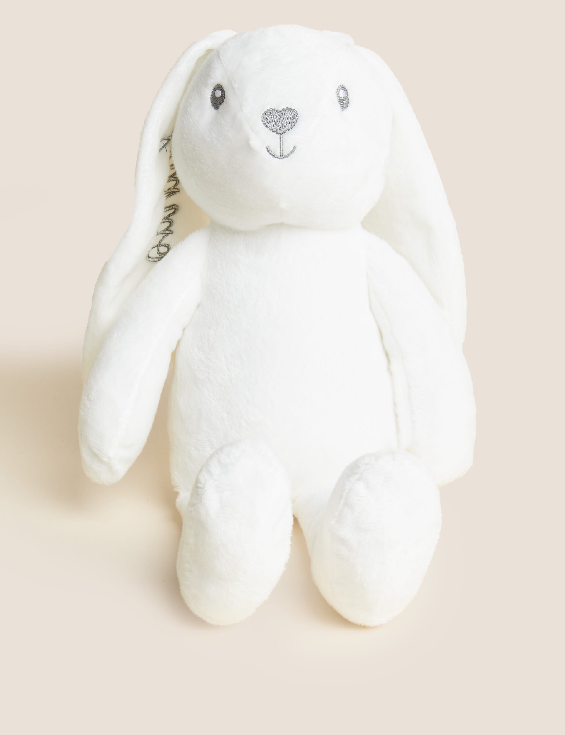 Stuffed white rabbit on sale