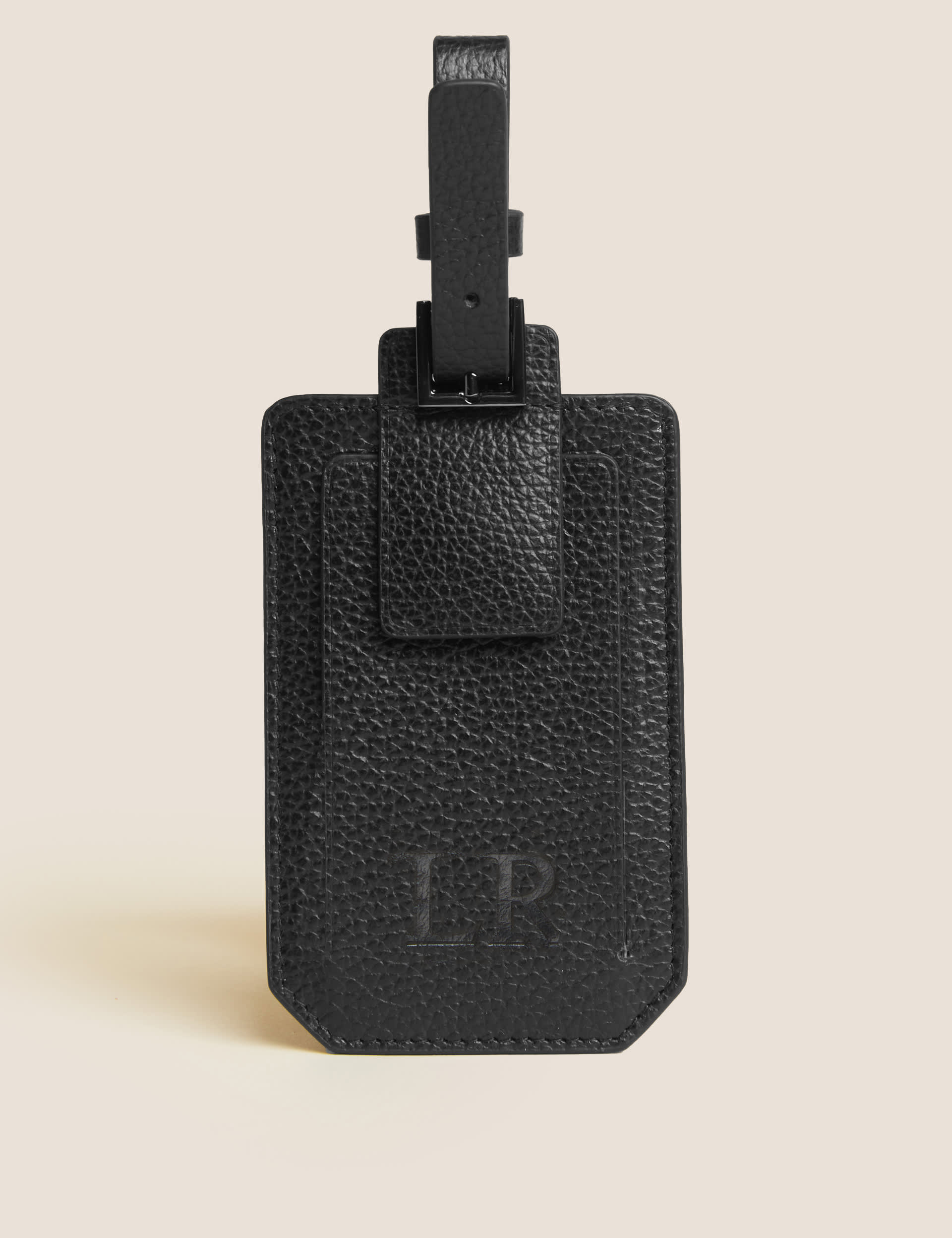 Personalised Leather Luggage Tag Autograph M S