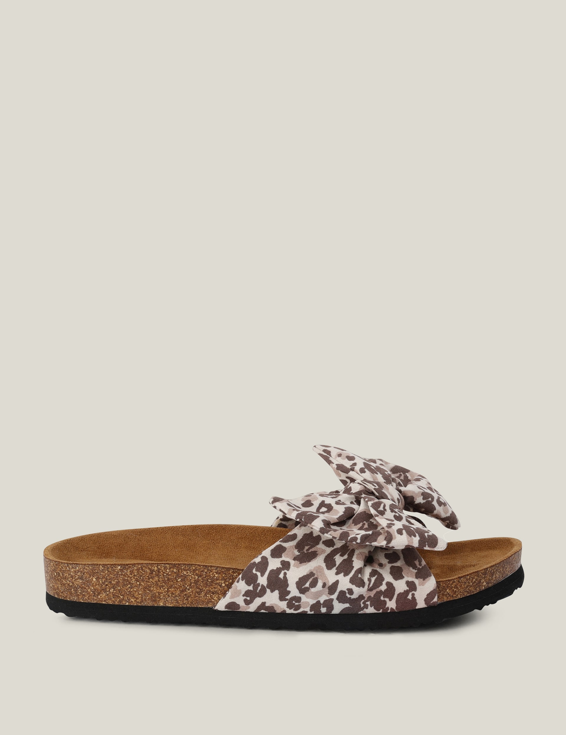 Lady Ava Animal Print Bow Footbed Sliders | Regatta | M&S