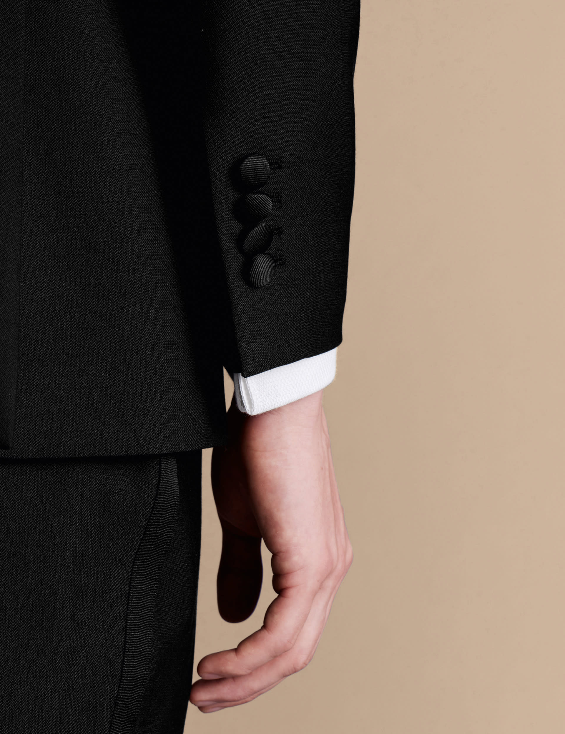 Slim Fit Pure Wool Tuxedo Jacket thumbnail 4