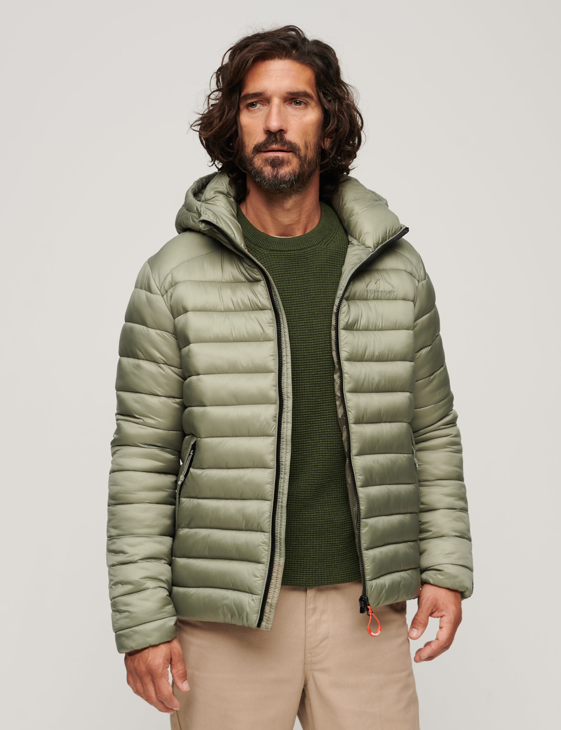 Superdry quilted hooded puffer jacket on sale