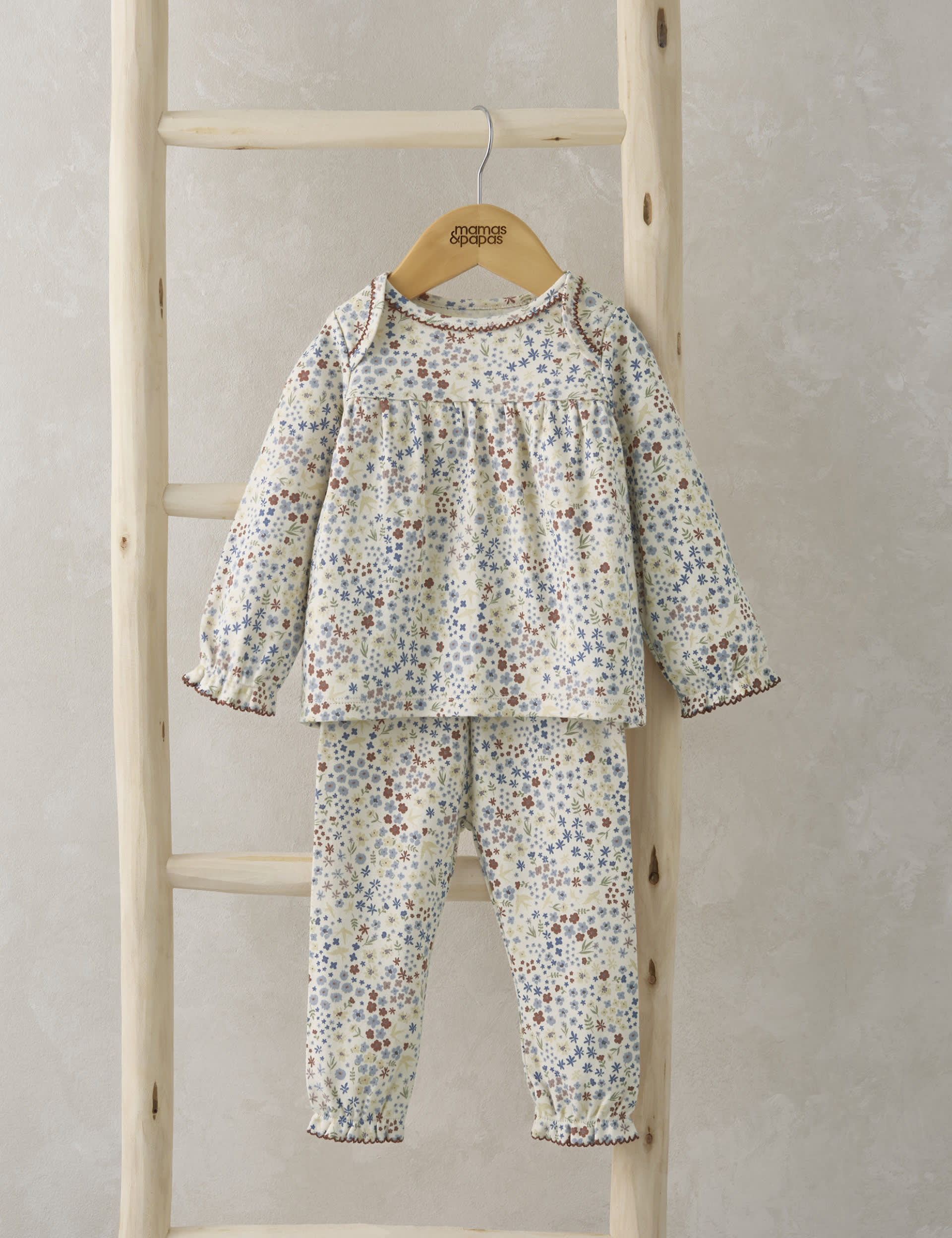 Pure Cotton Ditsy Floral Pyjamas (0-3 Yrs) | Mamas & Papas | M&S