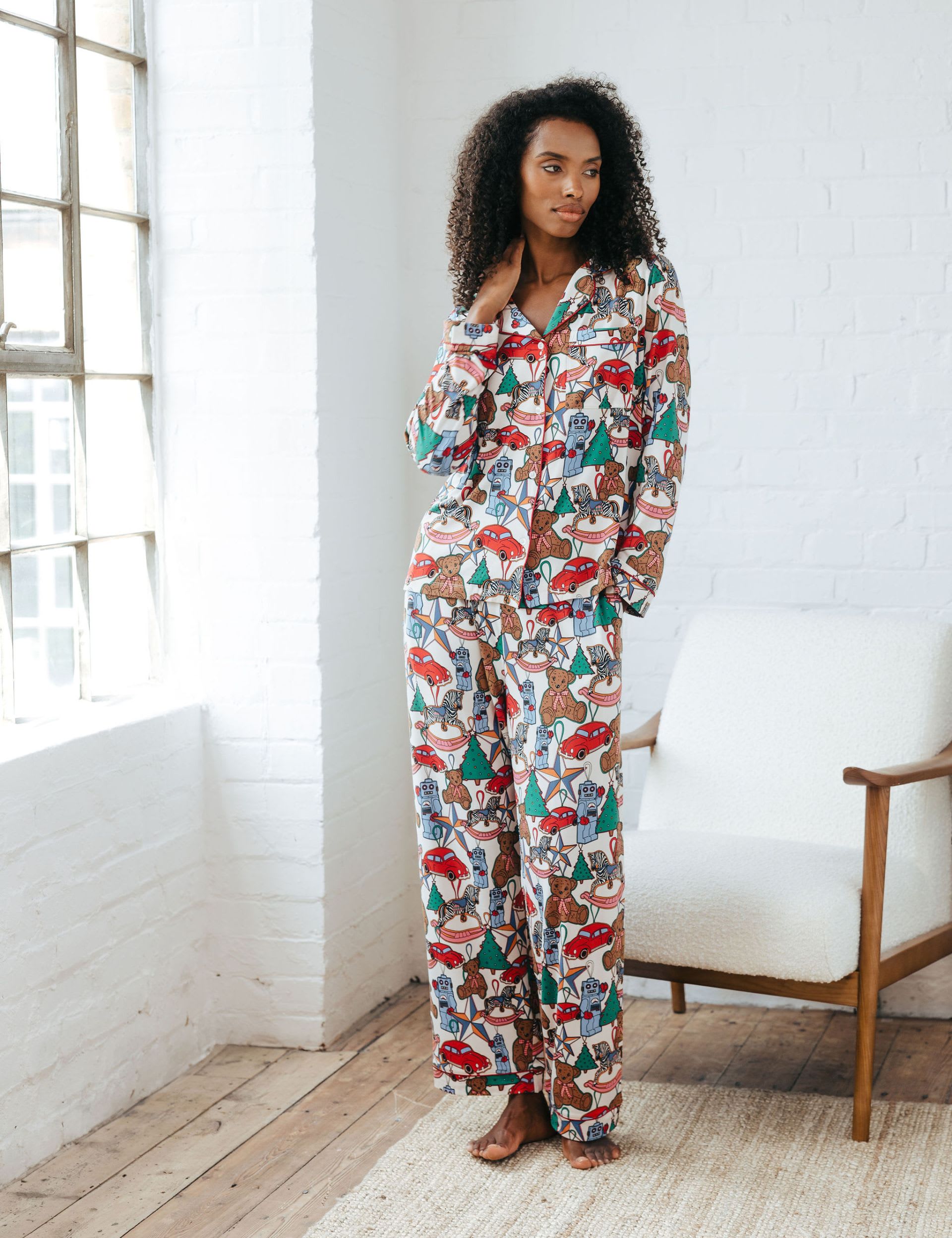 Christmas Vintage Toy Print Pyjama Set Chelsea Peers M S