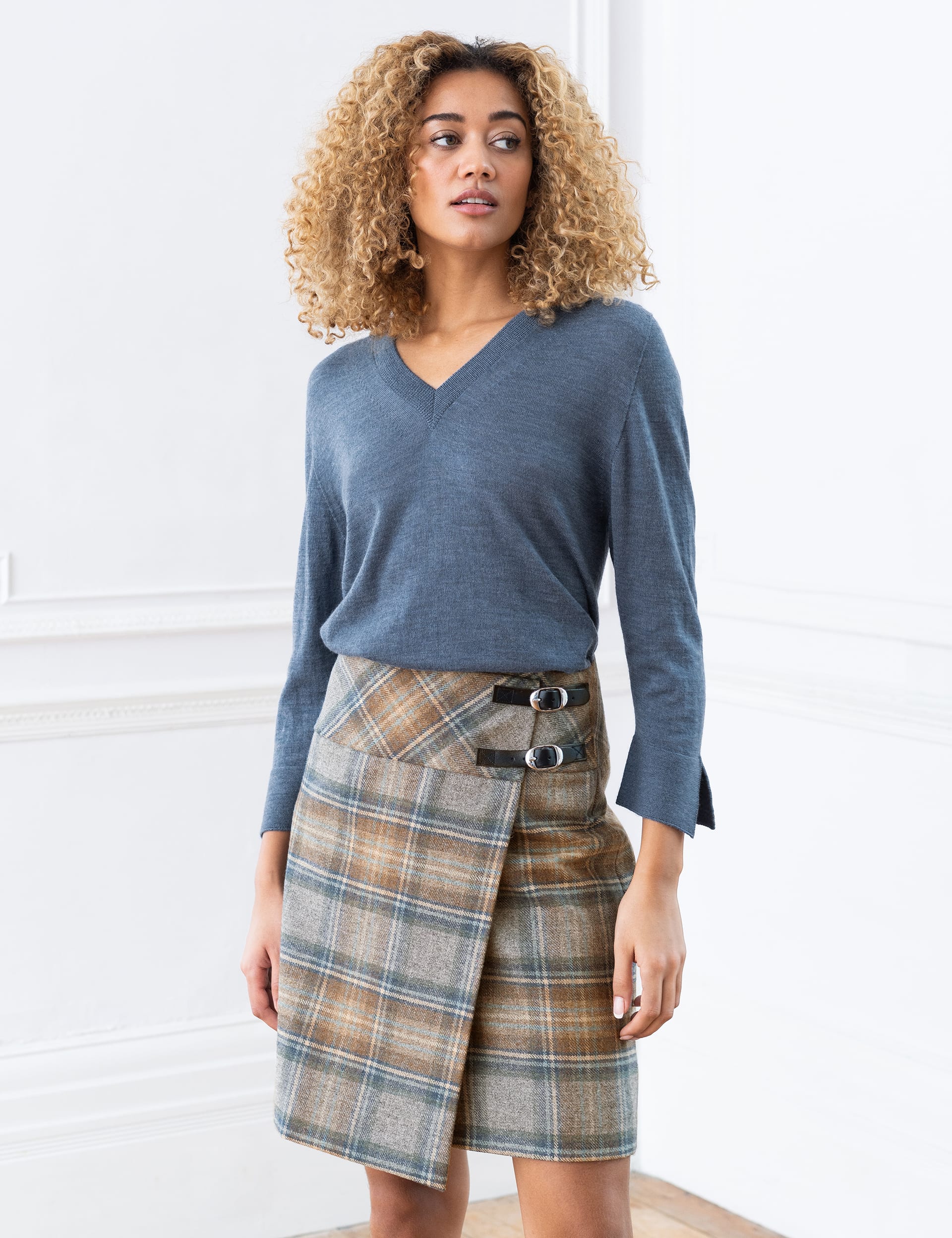 Pure Wool Checked Mini Kilt Celtic Co. M S