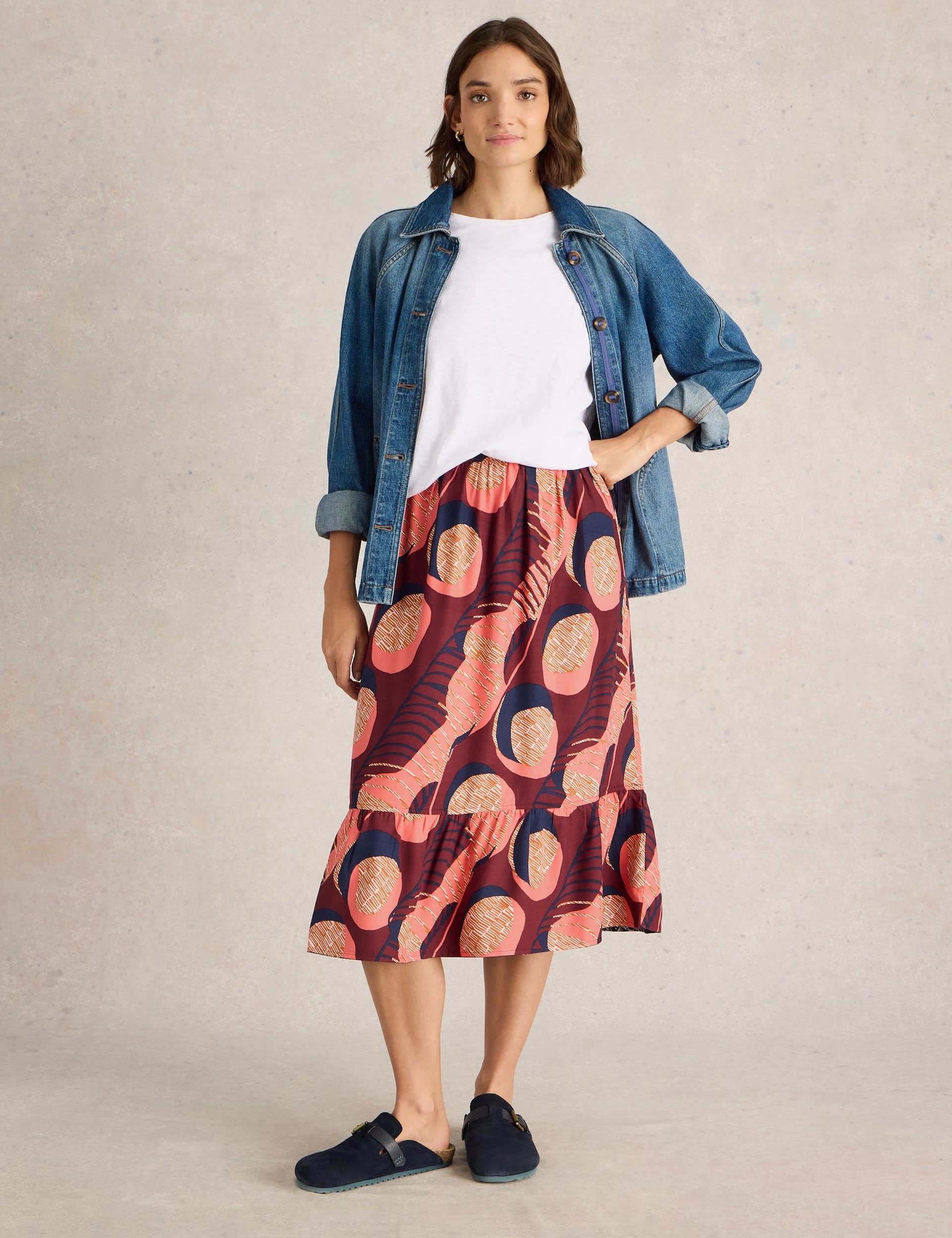 Black and white reversible skirt best sale