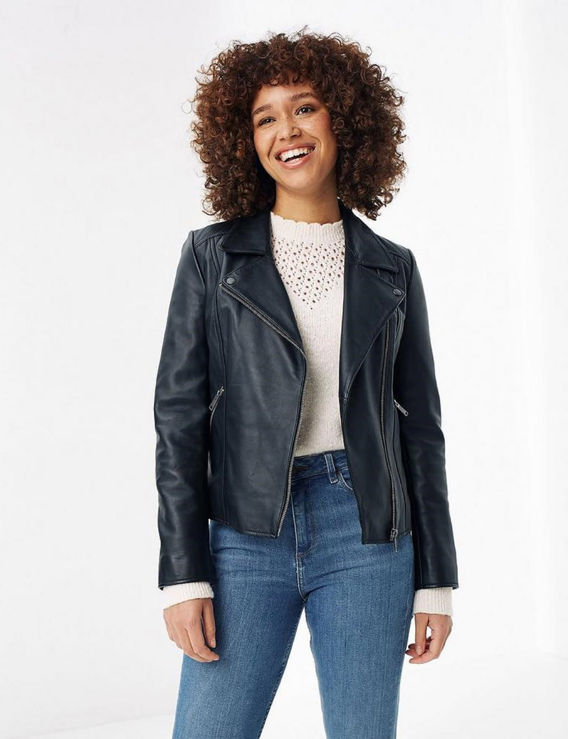 Leather Biker Jacket | FatFace | M&S