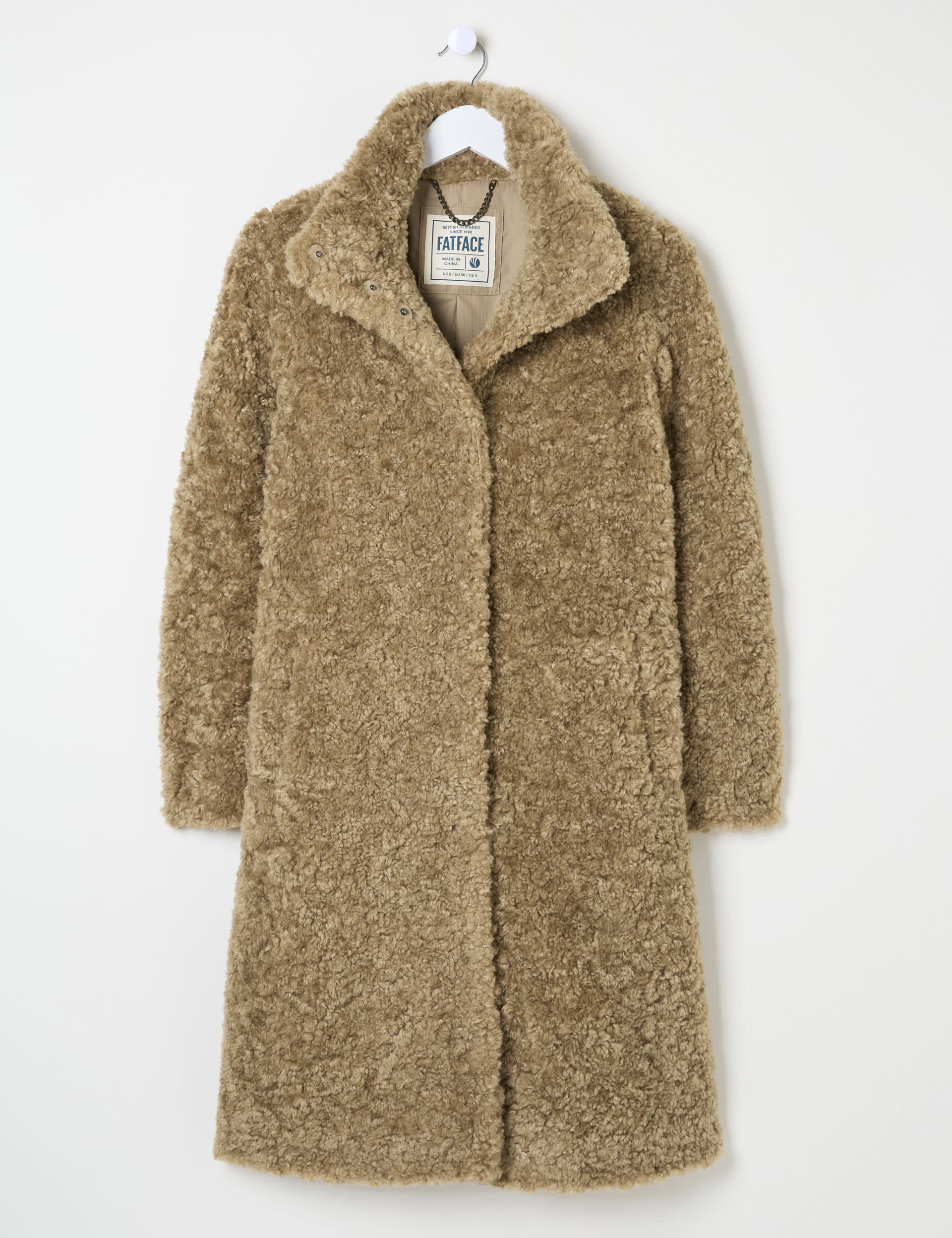 Teddy Longline Coat FatFace M S