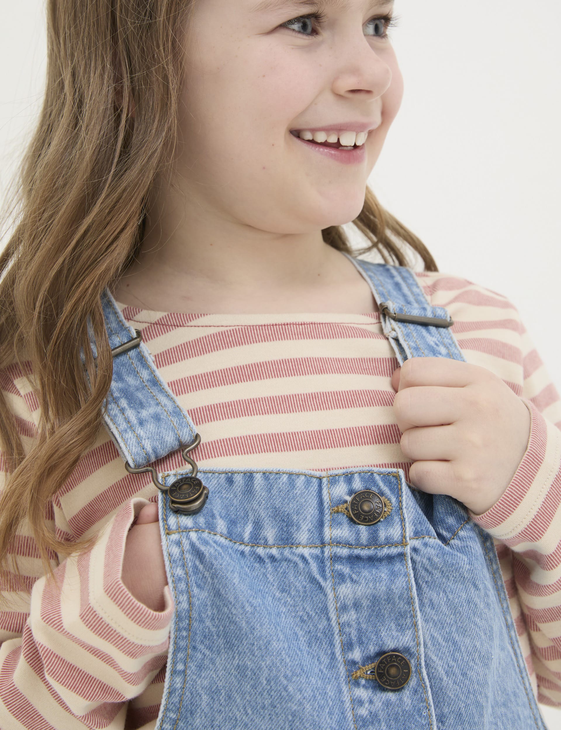 Fat face denim pinafore dress online