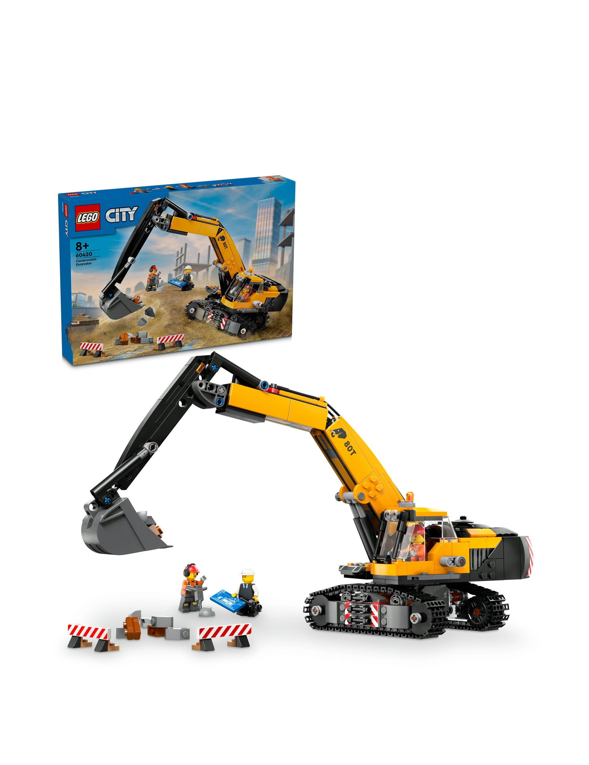 Lego technic yellow digger sales