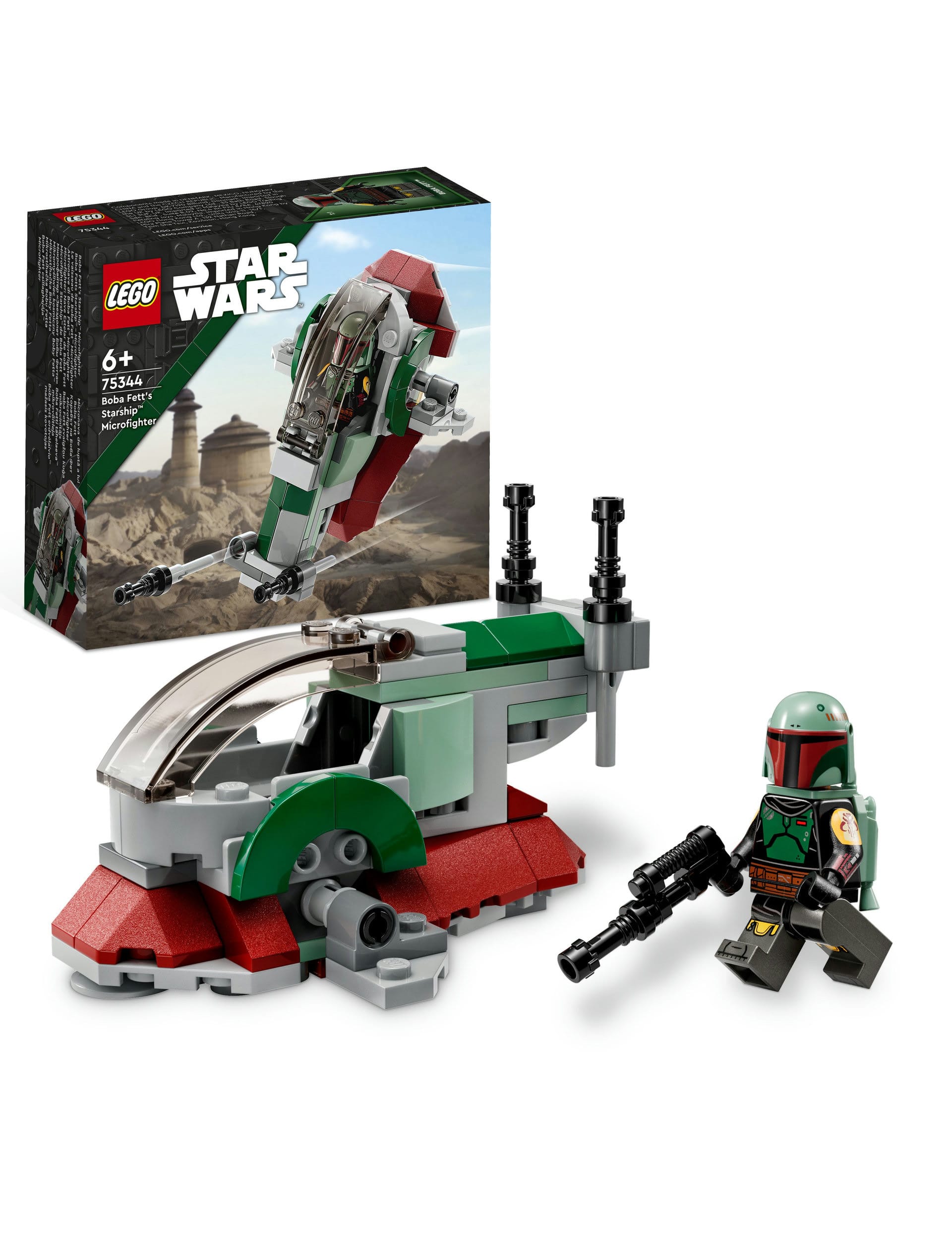 LEGO Star Wars Boba Fett Starship Microfighter 75344 6 Yrs Lego M S