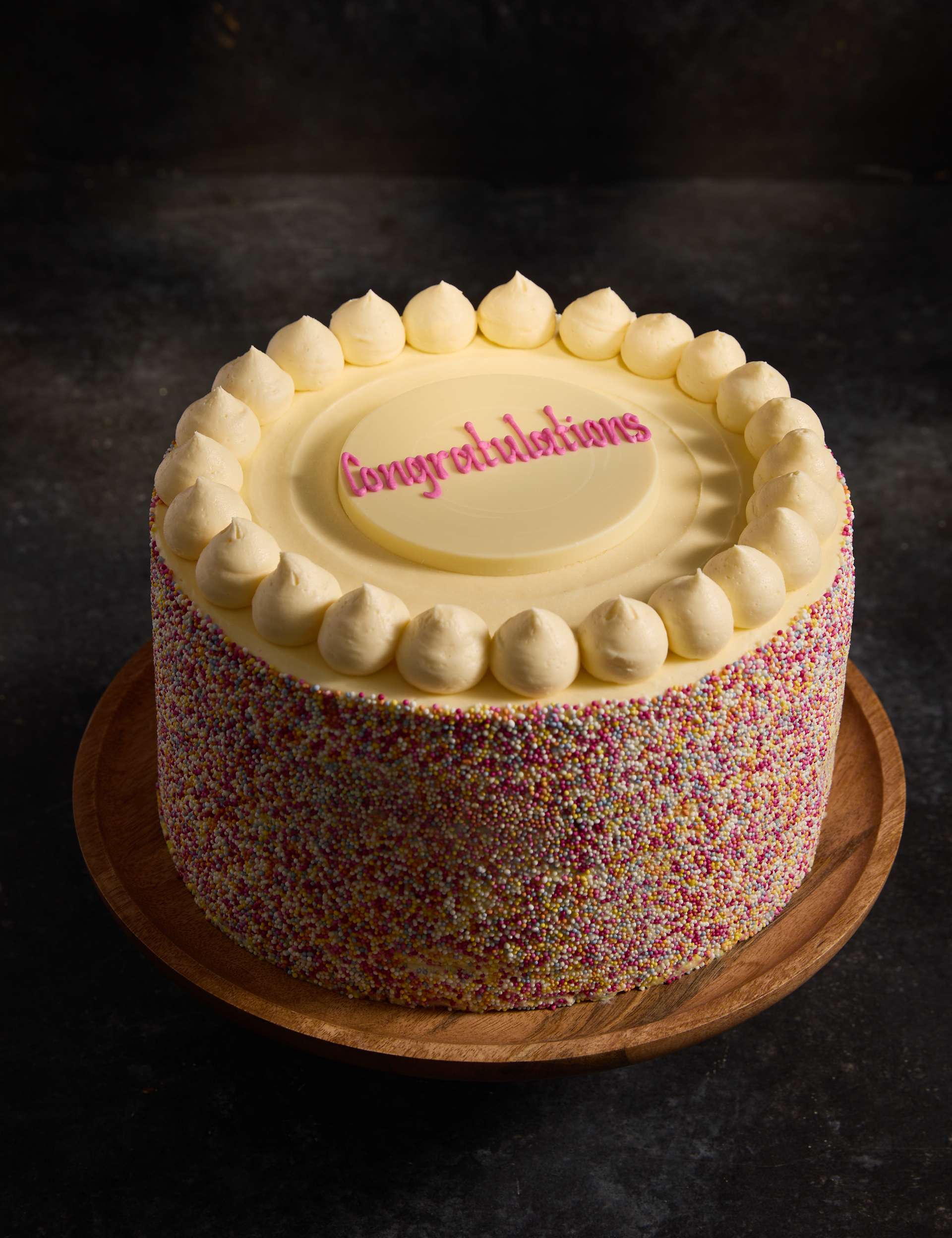 Personalised Extra Large Rainbow Layer Cake (Serves 32)