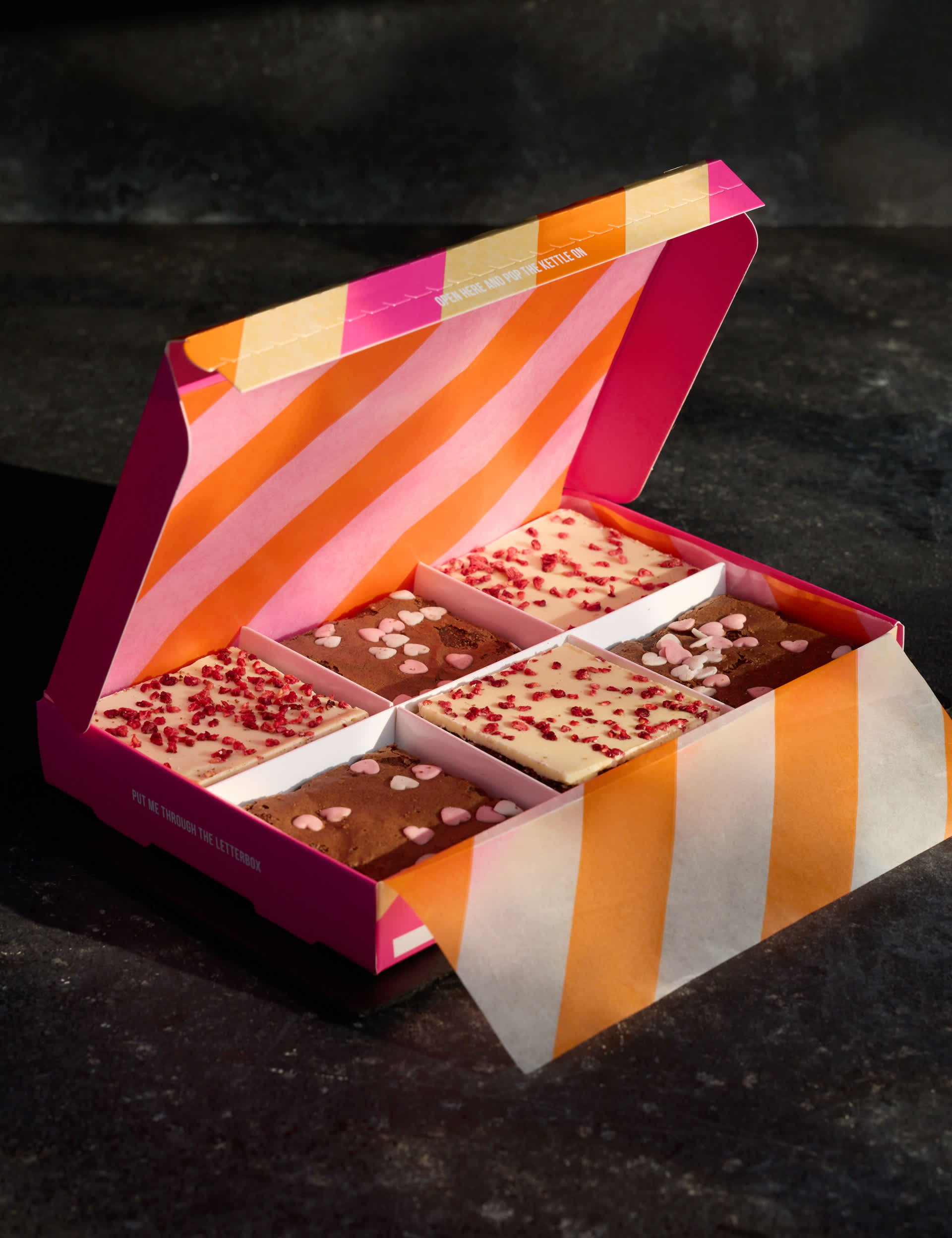 3 White Chocolate & Raspberry Topped & 3 Indulgent Chocolate Brownies