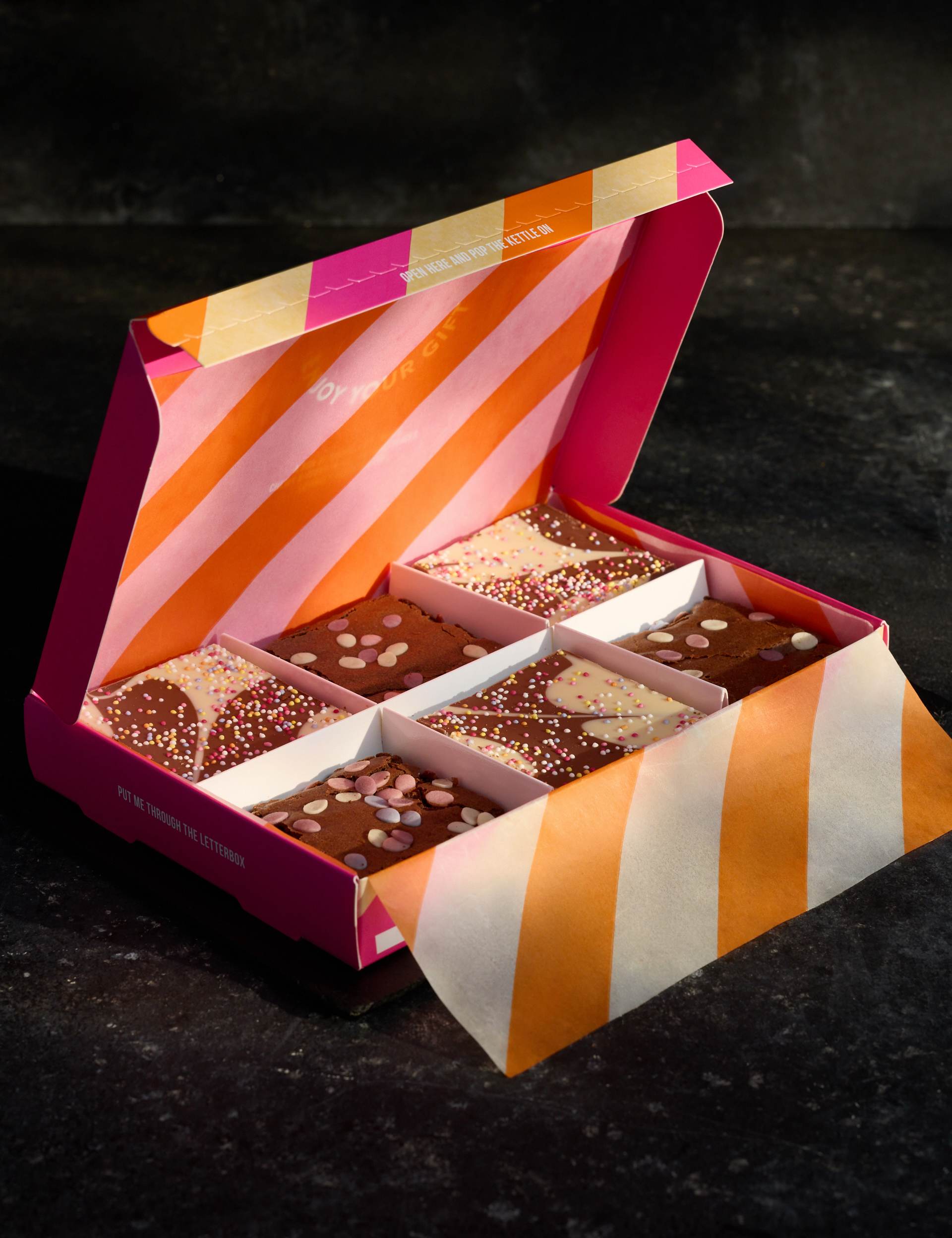 6 Confetti Indulgent Chocolate Brownies Letterbox Gift