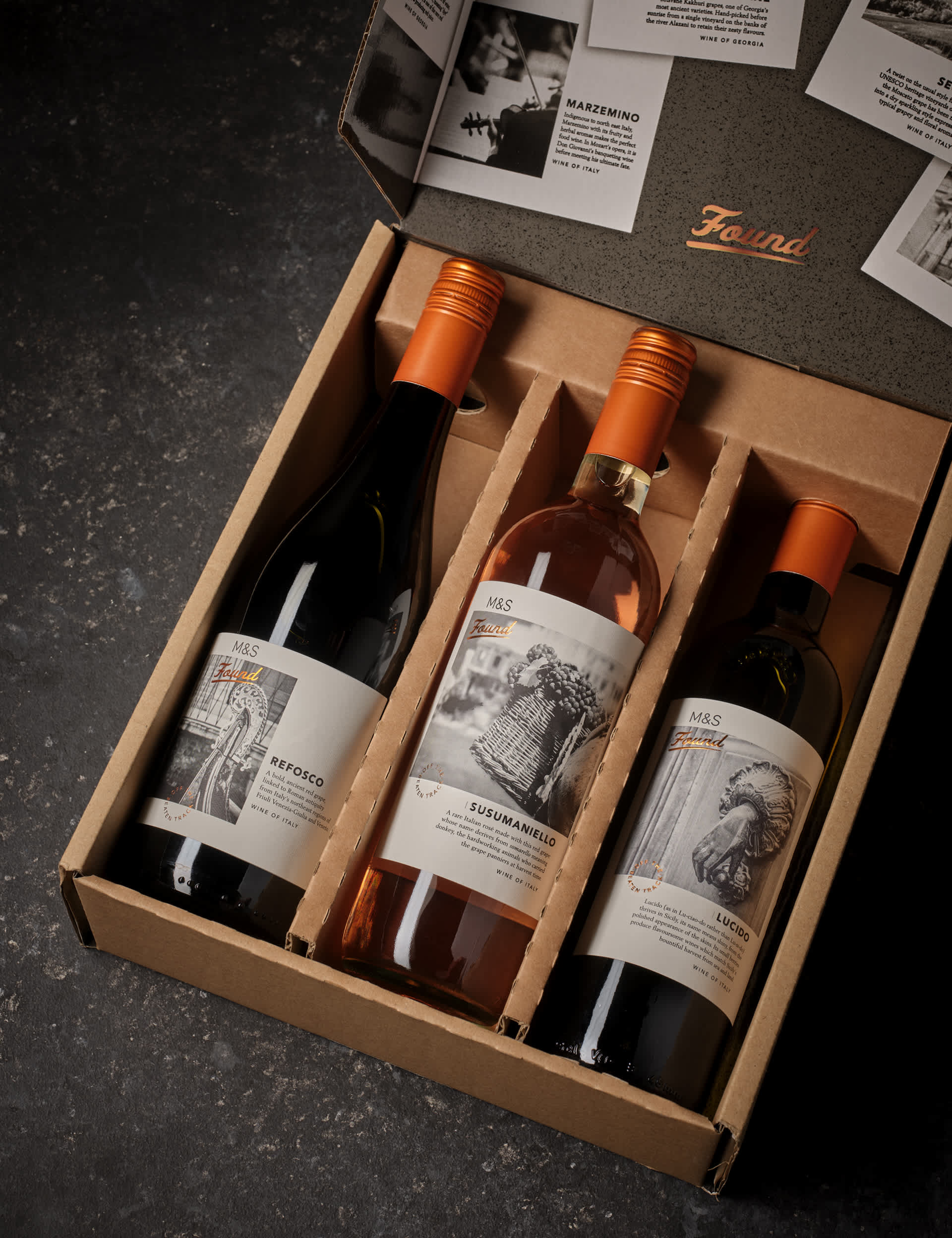 Found Italian Wine Trio Gift