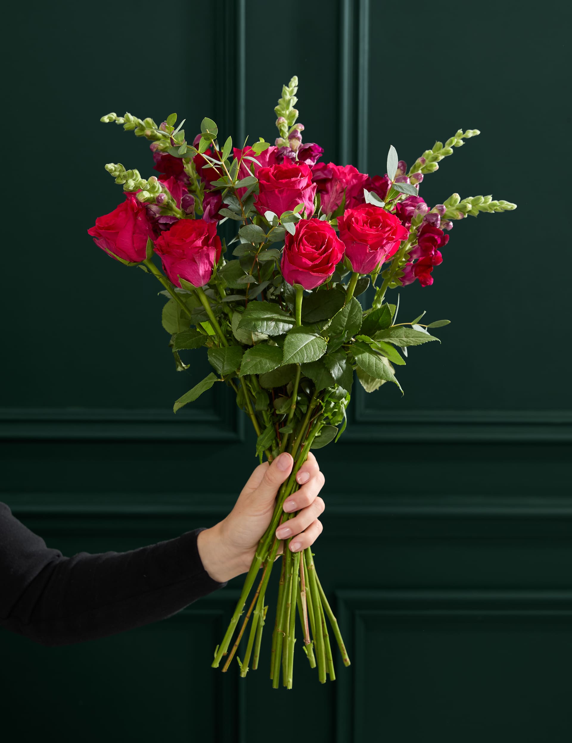 Vibrant Rose & Antirrhinum Letterbox Flowers