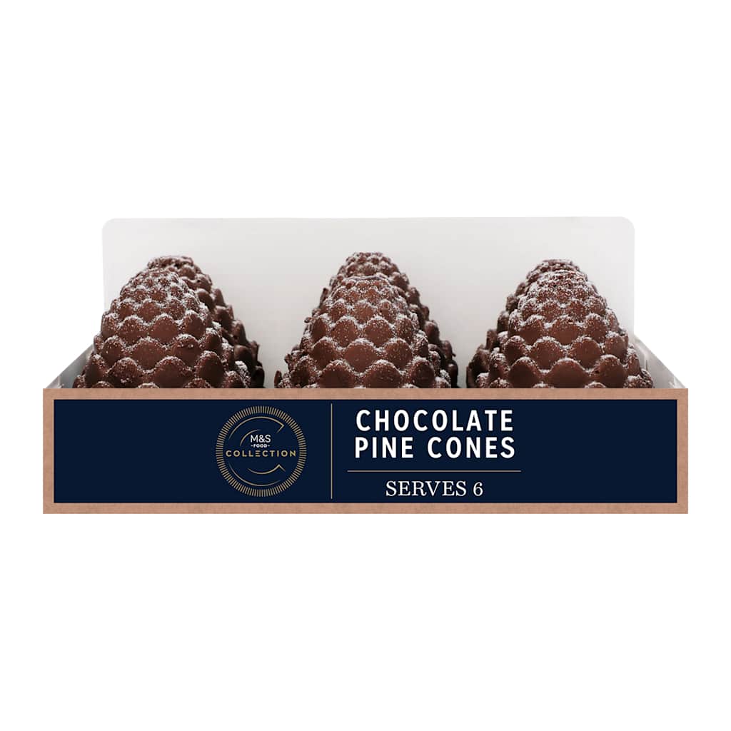 Collection Chocolate Pine Cones (Serves 6) 1 of 1