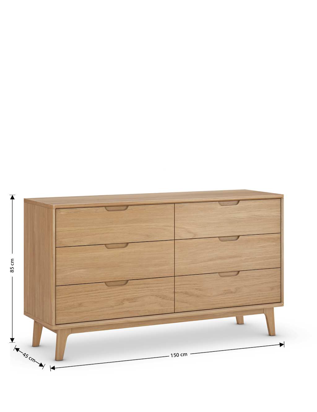 Nord Wide 6 Drawer Chest 6 of 6