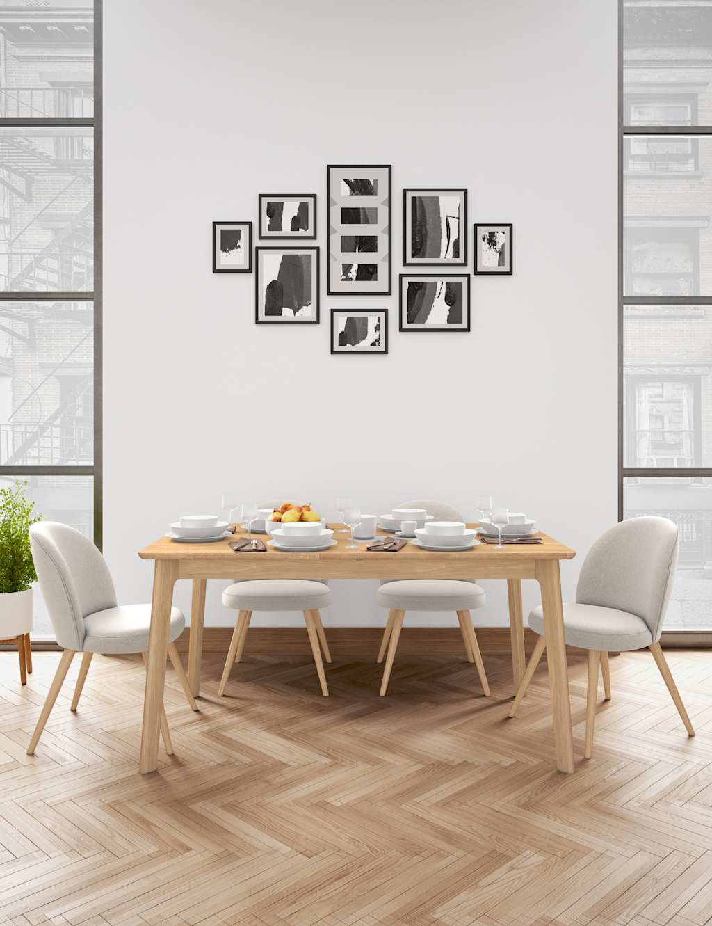 Nord 6-8 Seater Extending Dining Table 1 of 6