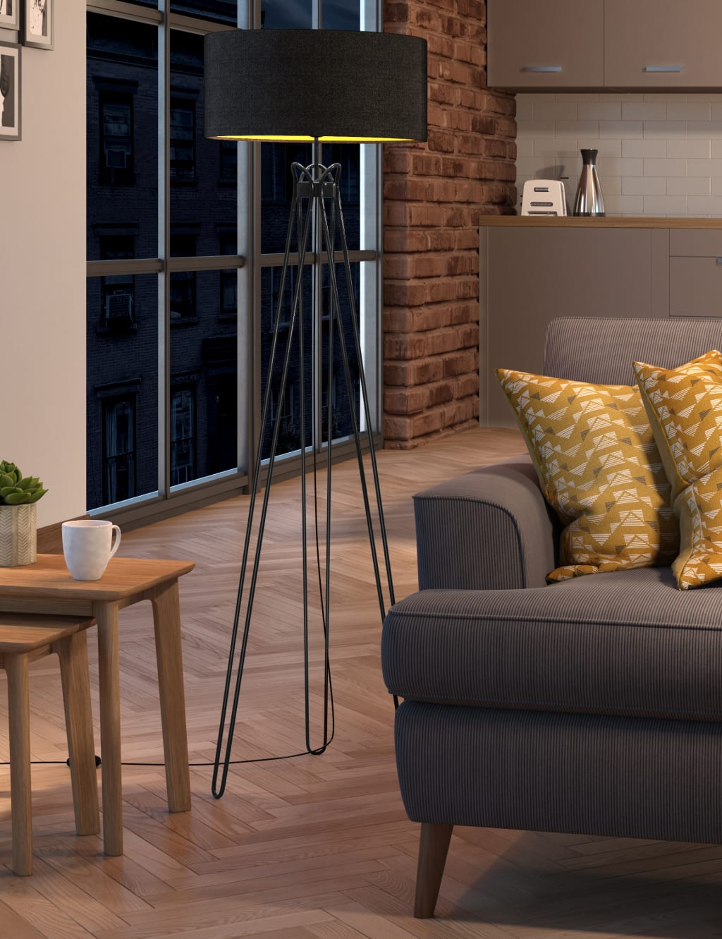 Hairpin Tripod Floor Lamp 2 of 4