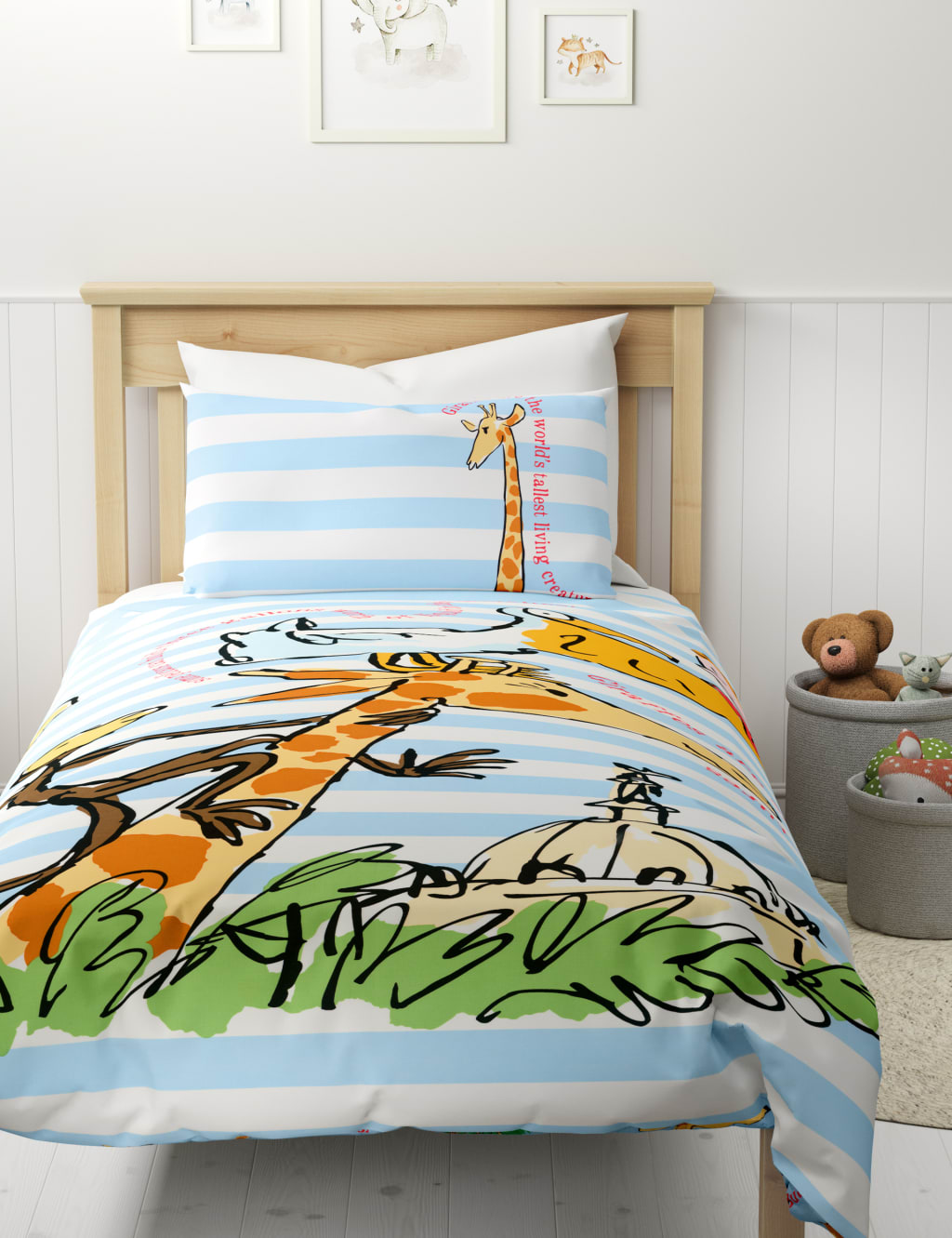 Pure Cotton Giraffe Bedding Set Roald Dahl NHM M S