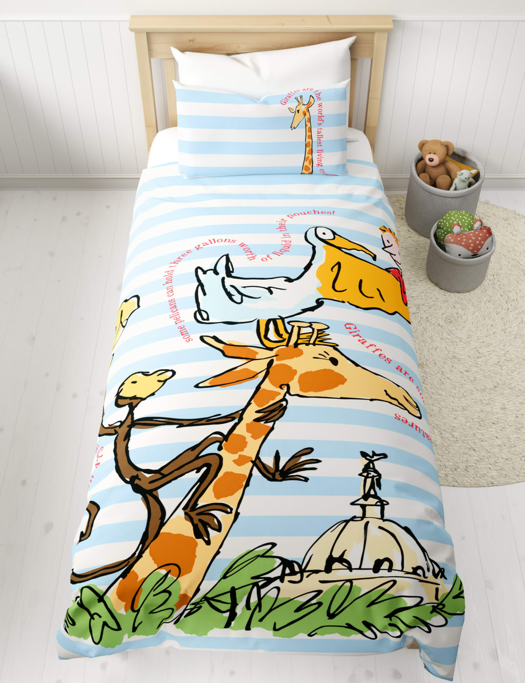 Pure Cotton Giraffe Bedding Set 3 of 4