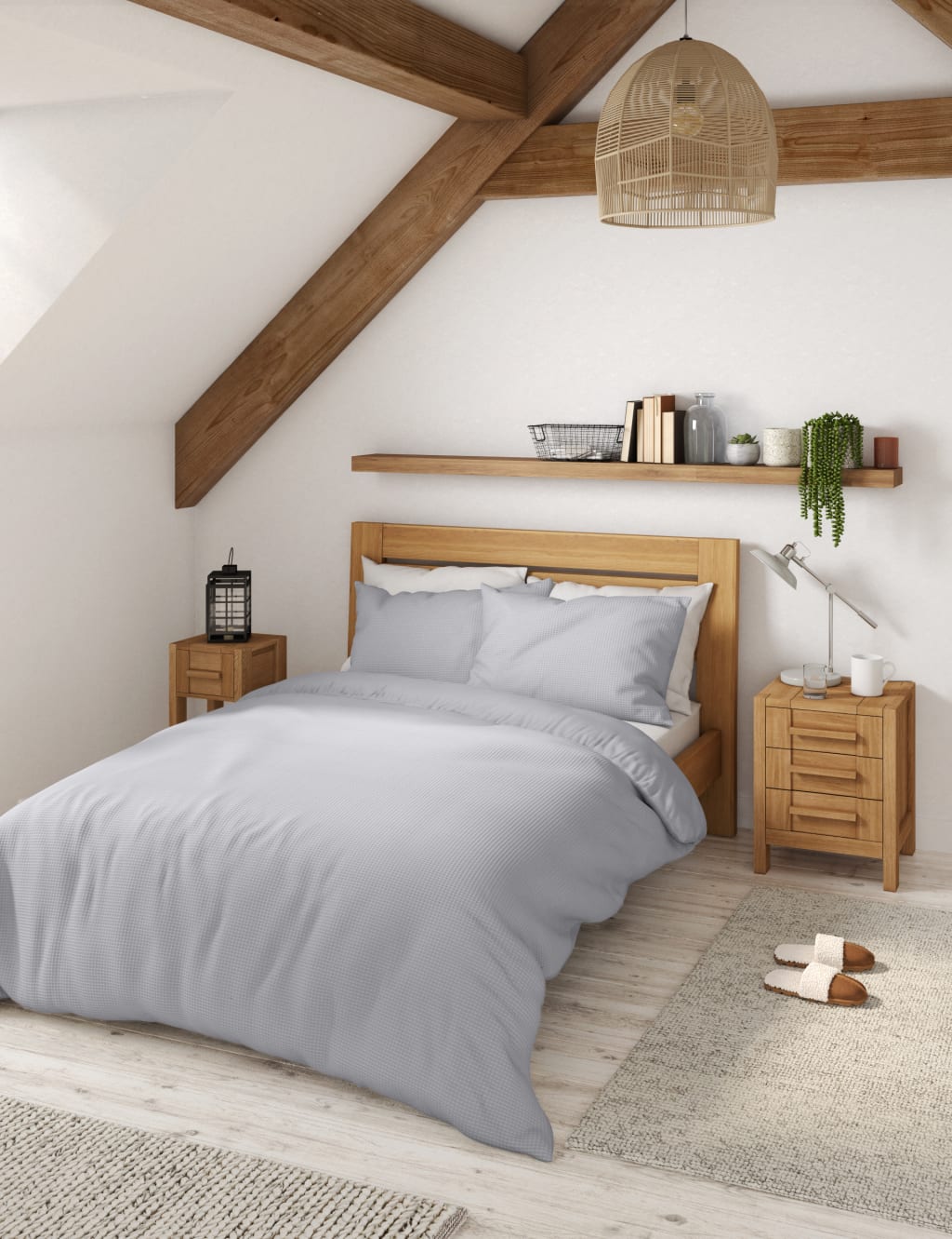 Pure Cotton Waffle Bedding Set M S Collection M S