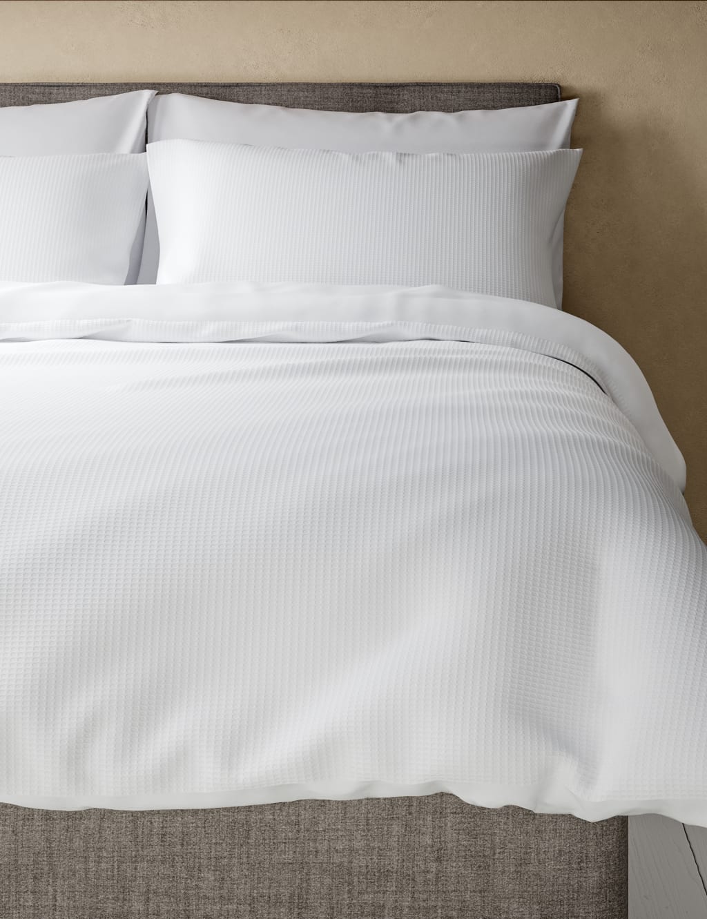 Pure Cotton Waffle Bedding Set 4 of 4