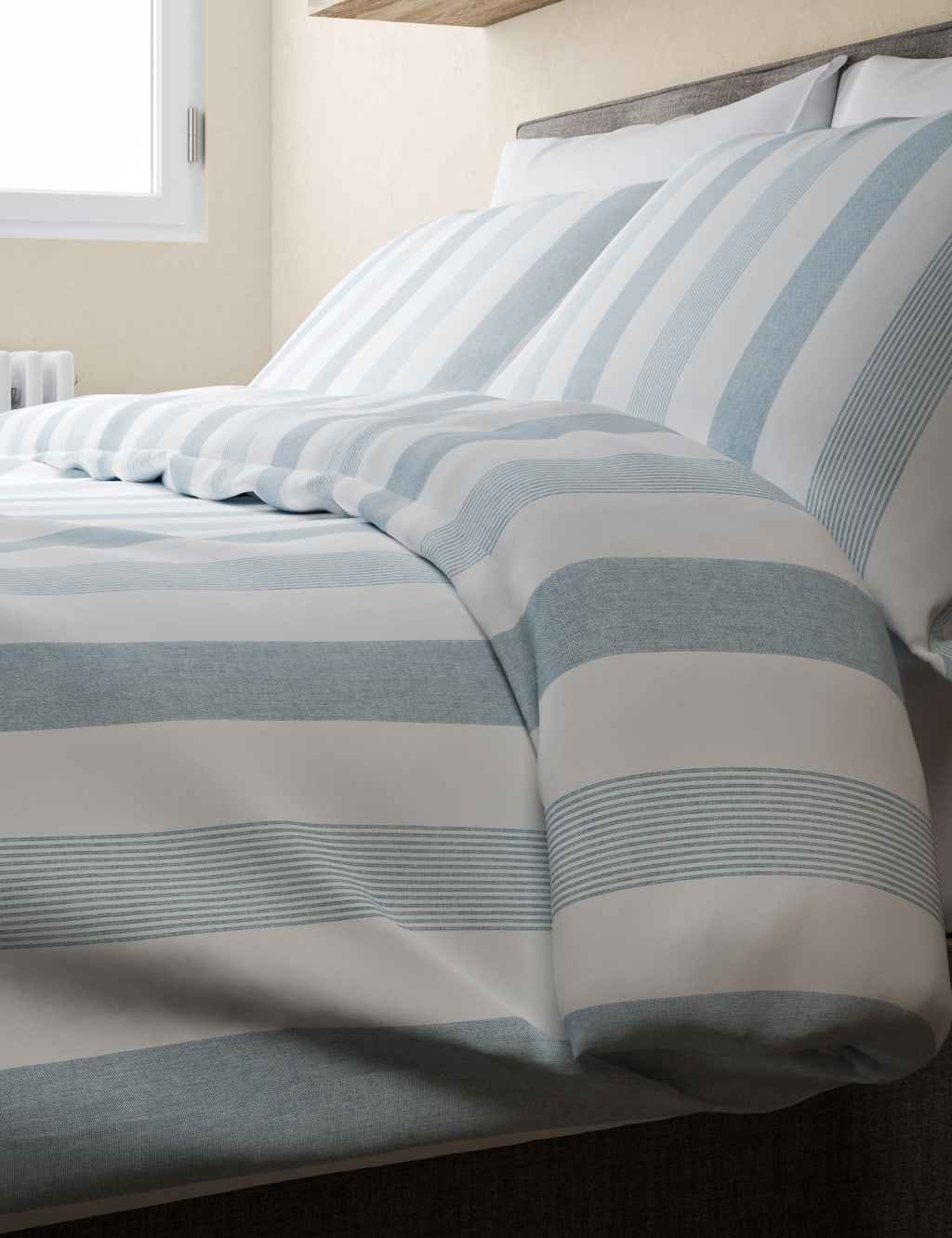 Pure Cotton Hadley Striped Bedding Set 3 of 4