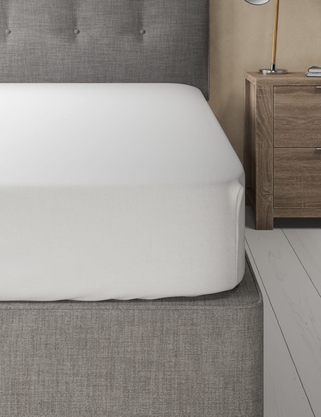 Pure Brushed Cotton Deep Fitted Sheet 1 of 3