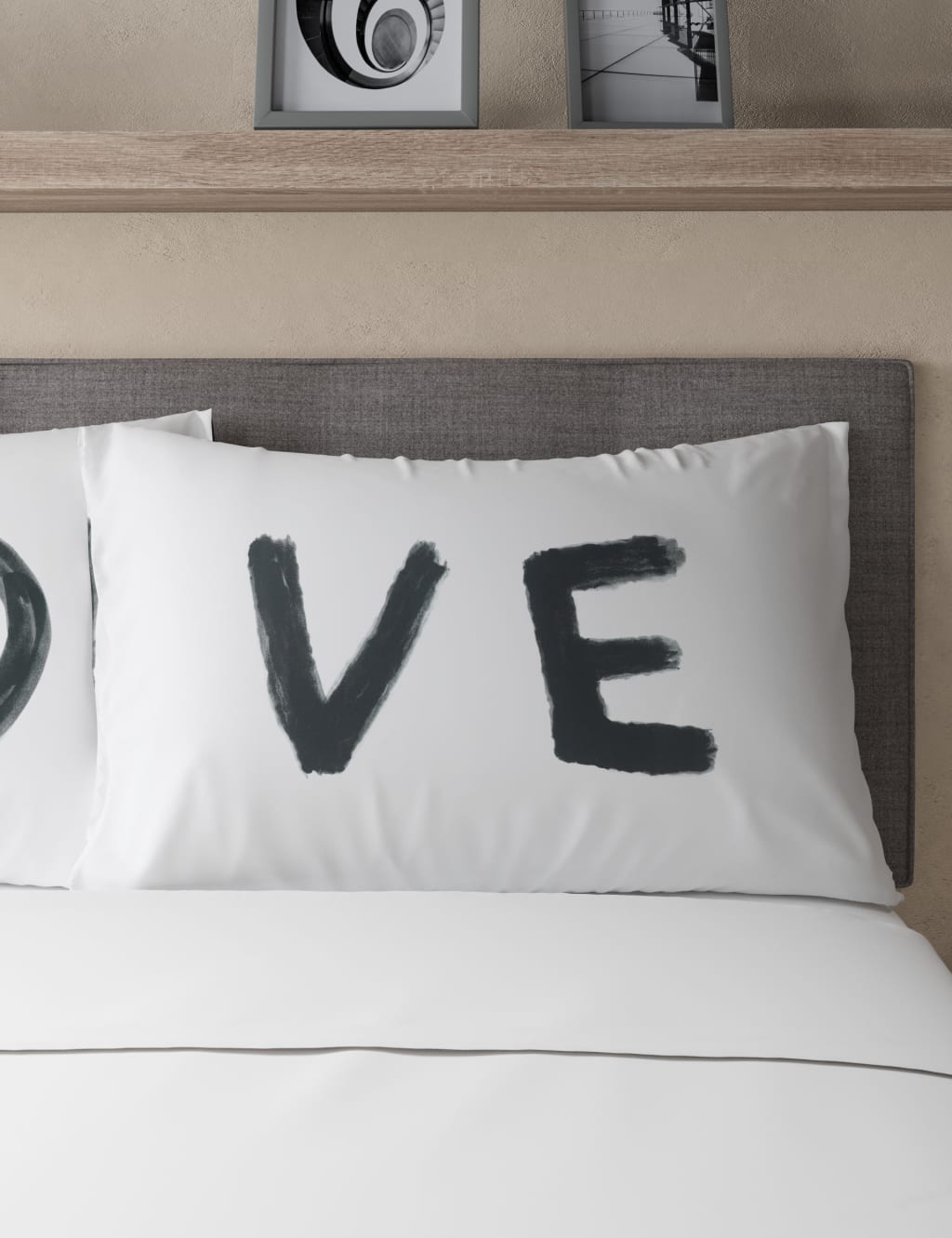 Set of 2 Love Slogan Pillowcases 2 of 6