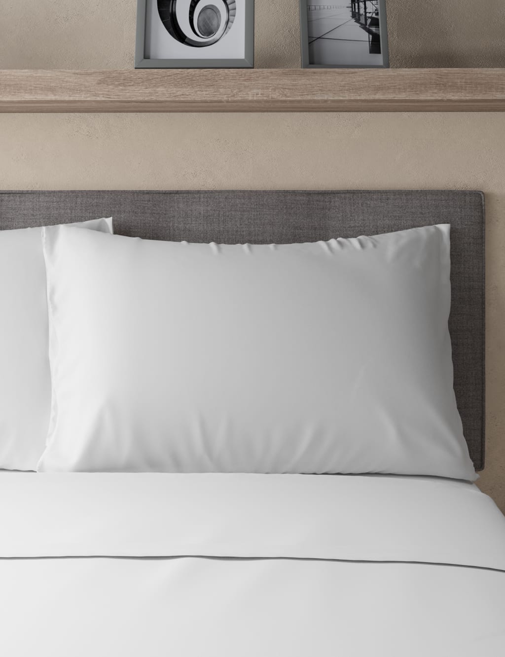 Pure Cotton Percale 300 Thread Count Pillowcase 2 of 2