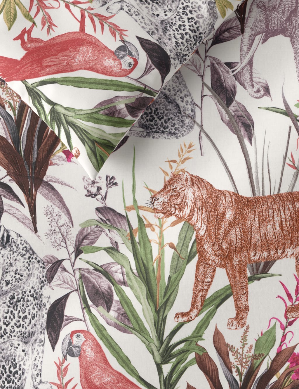 Cotton Rich Jungle Bedding Set 2 of 4