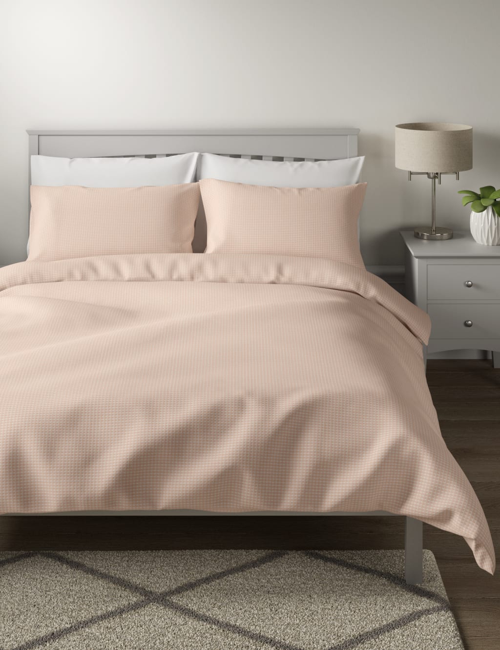 Pure Cotton Waffle Bedding Set 1 of 4