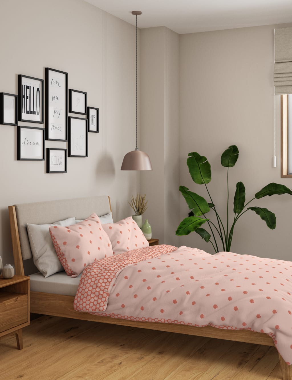 Cotton Mix Shell Bedding Set 4 of 5