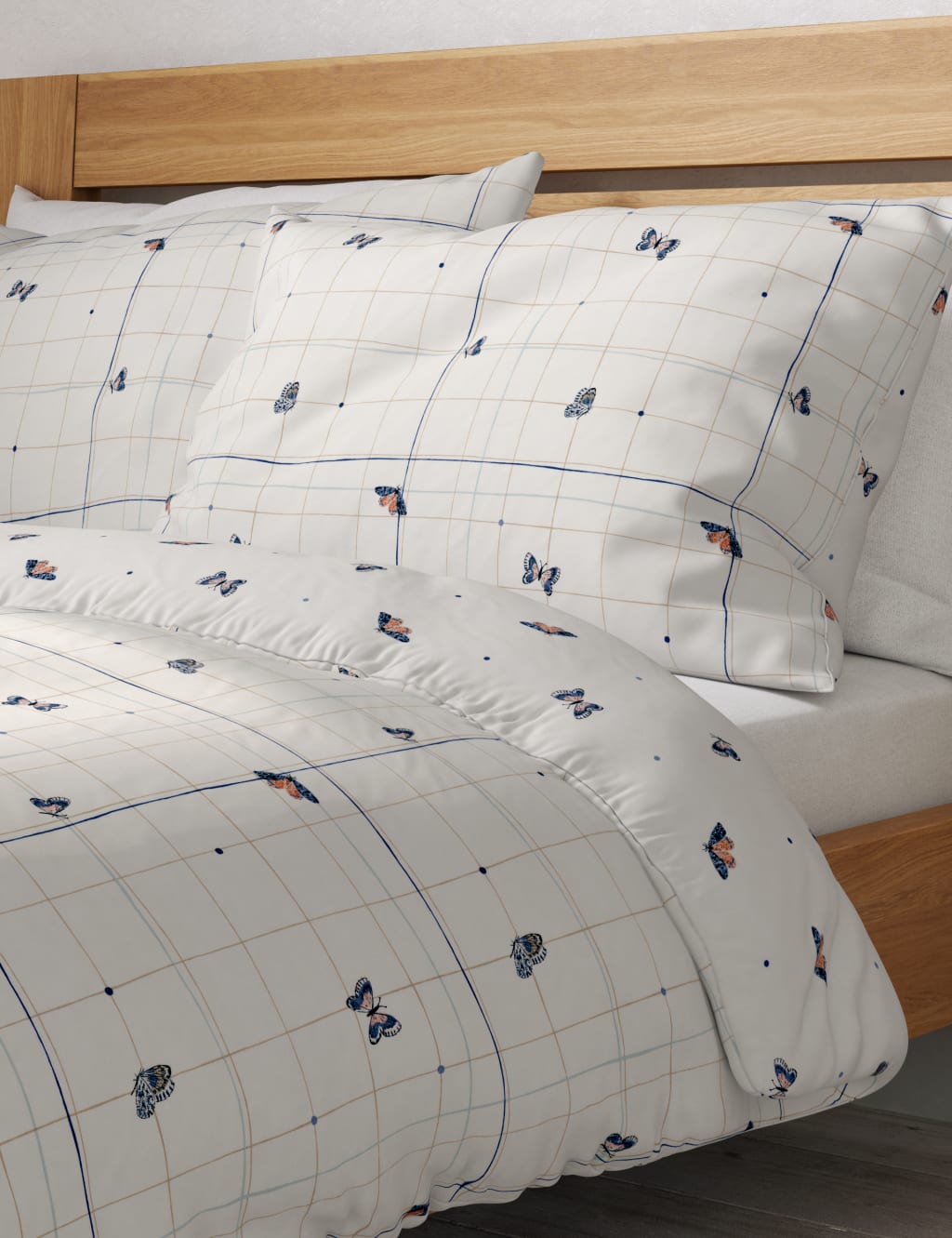Pure Cotton Butterfly Bedding Set 3 of 5