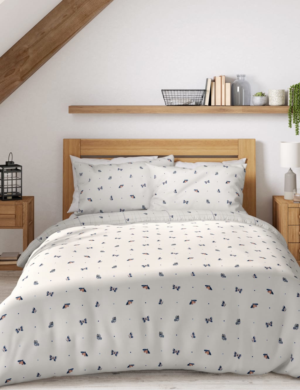 Pure Cotton Butterfly Bedding Set 5 of 5