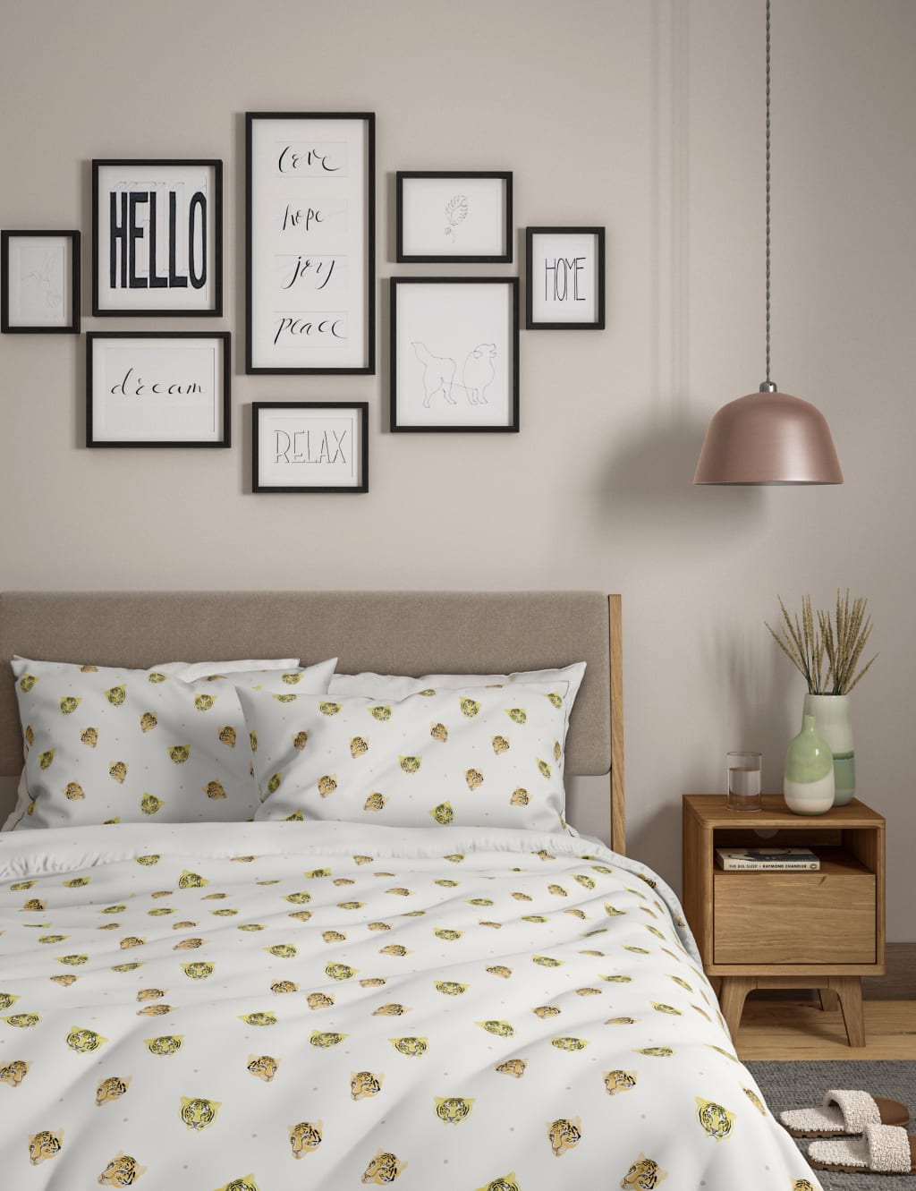 Cotton Mix Tiger Bedding Set 1 of 4