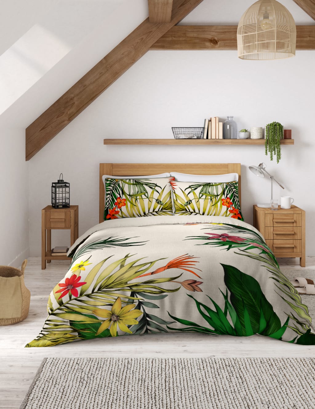 Pure Cotton Jungle Bedding Set 4 of 4