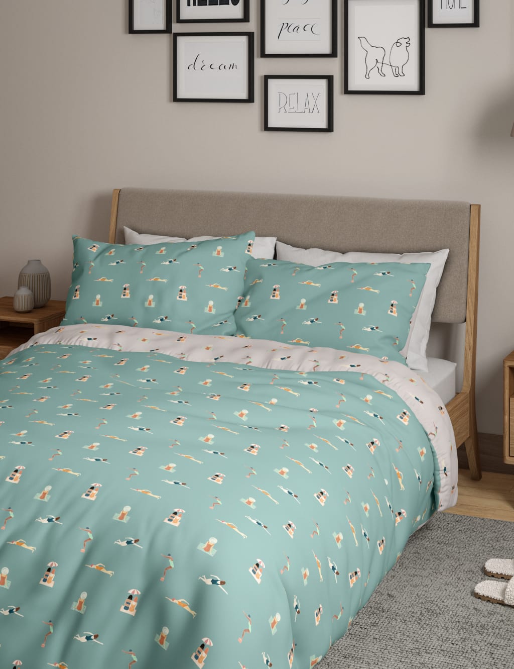 Cotton Rich Swimmers Bedding Set 4 of 5