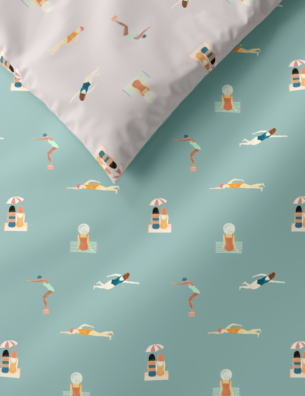 Cotton Rich Swimmers Bedding Set 2 of 5